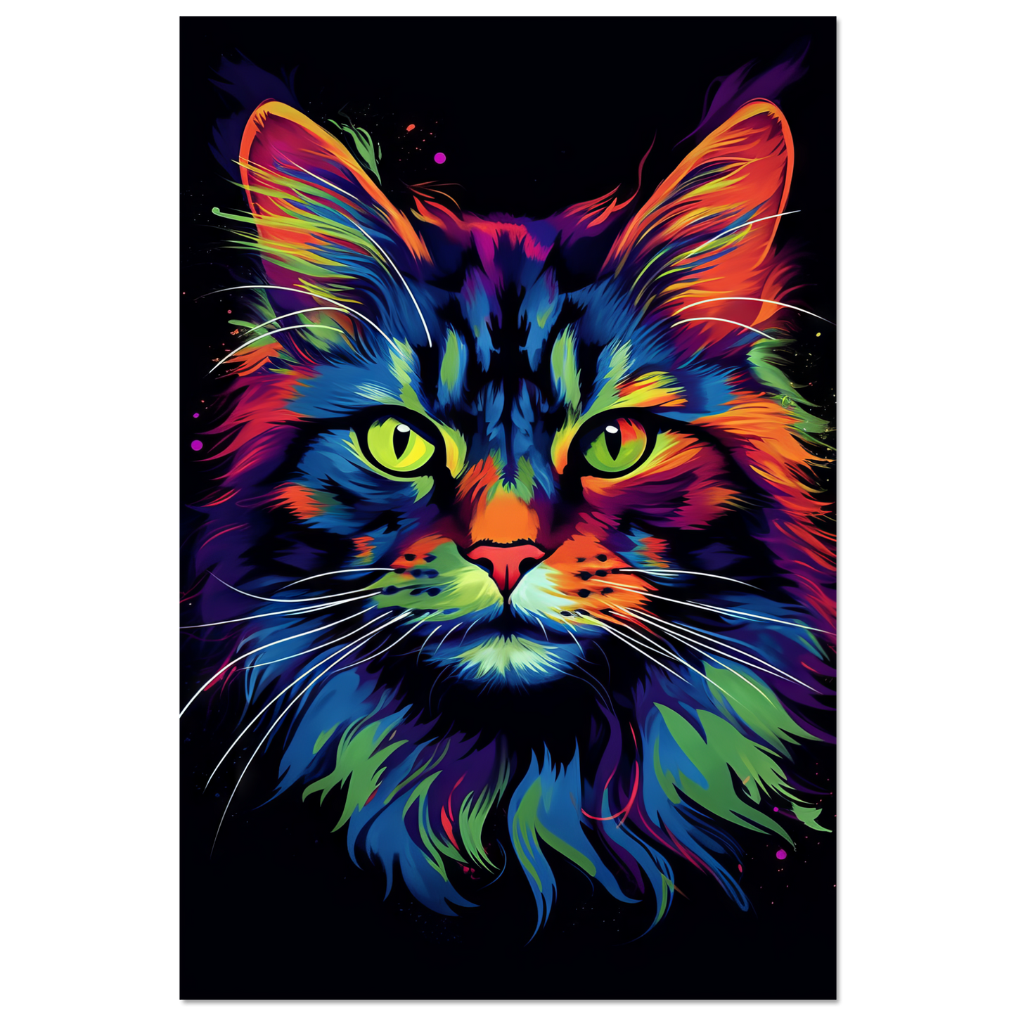 Katze Maine Coon Pop-Art (CAT49)