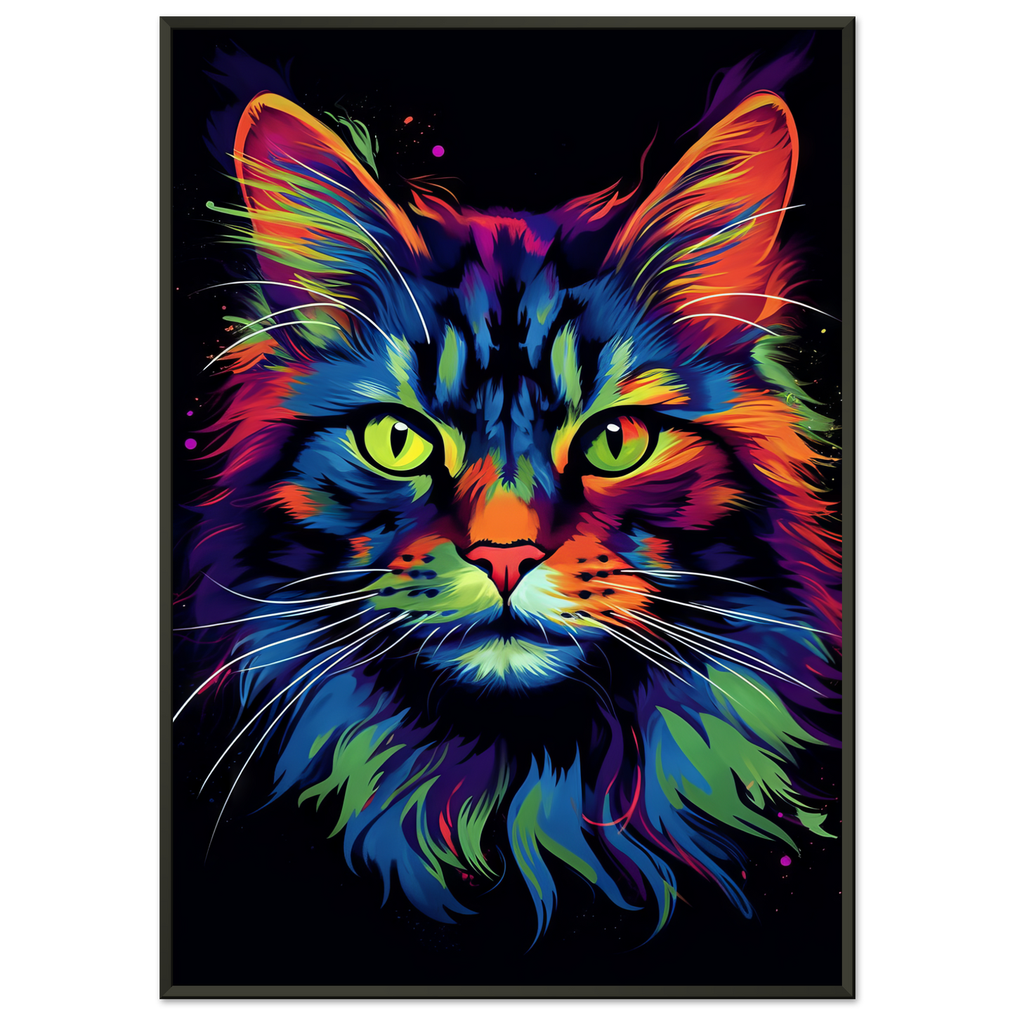 Katze Maine Coon Pop-Art (CAT49)