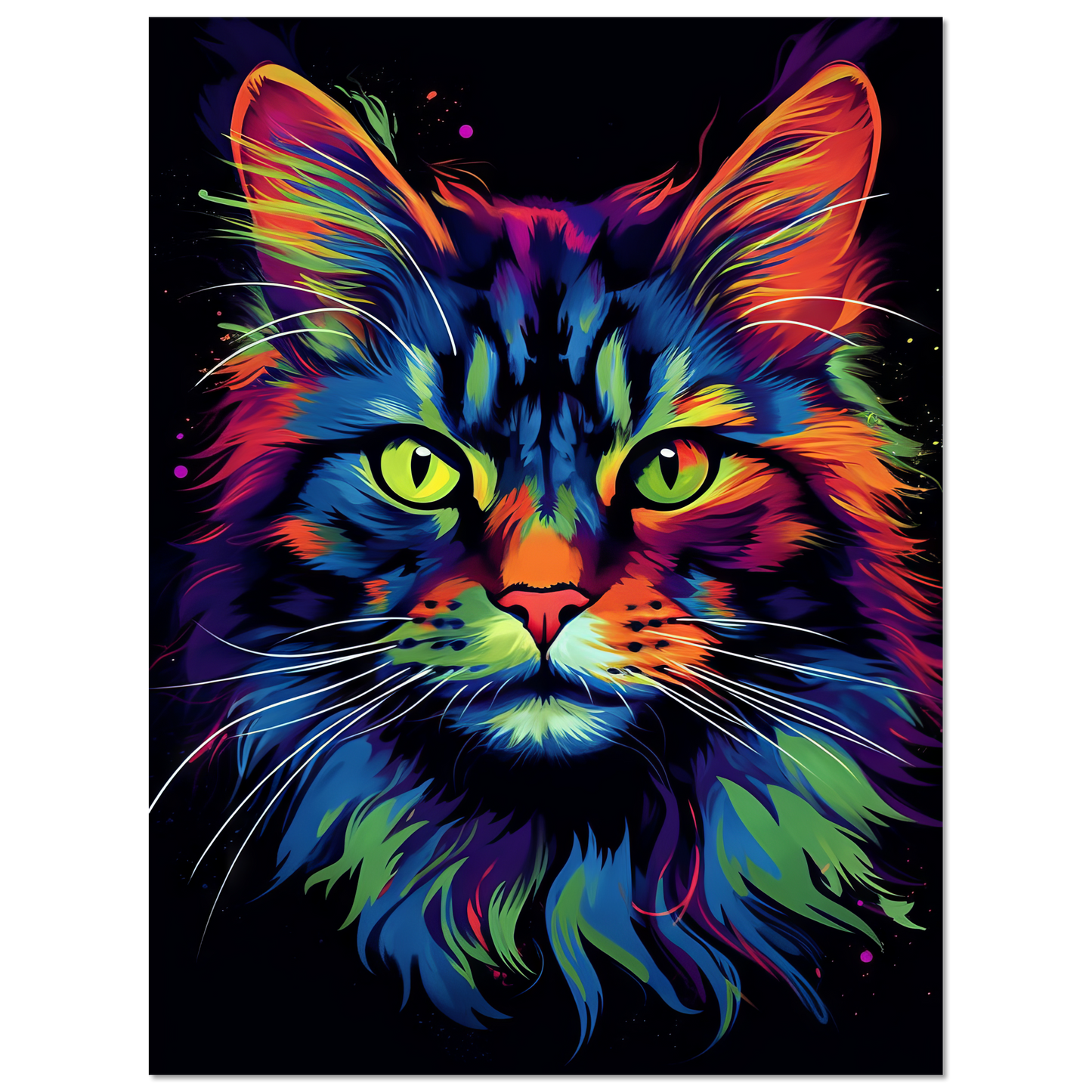 Katze Maine Coon Pop-Art (CAT49)