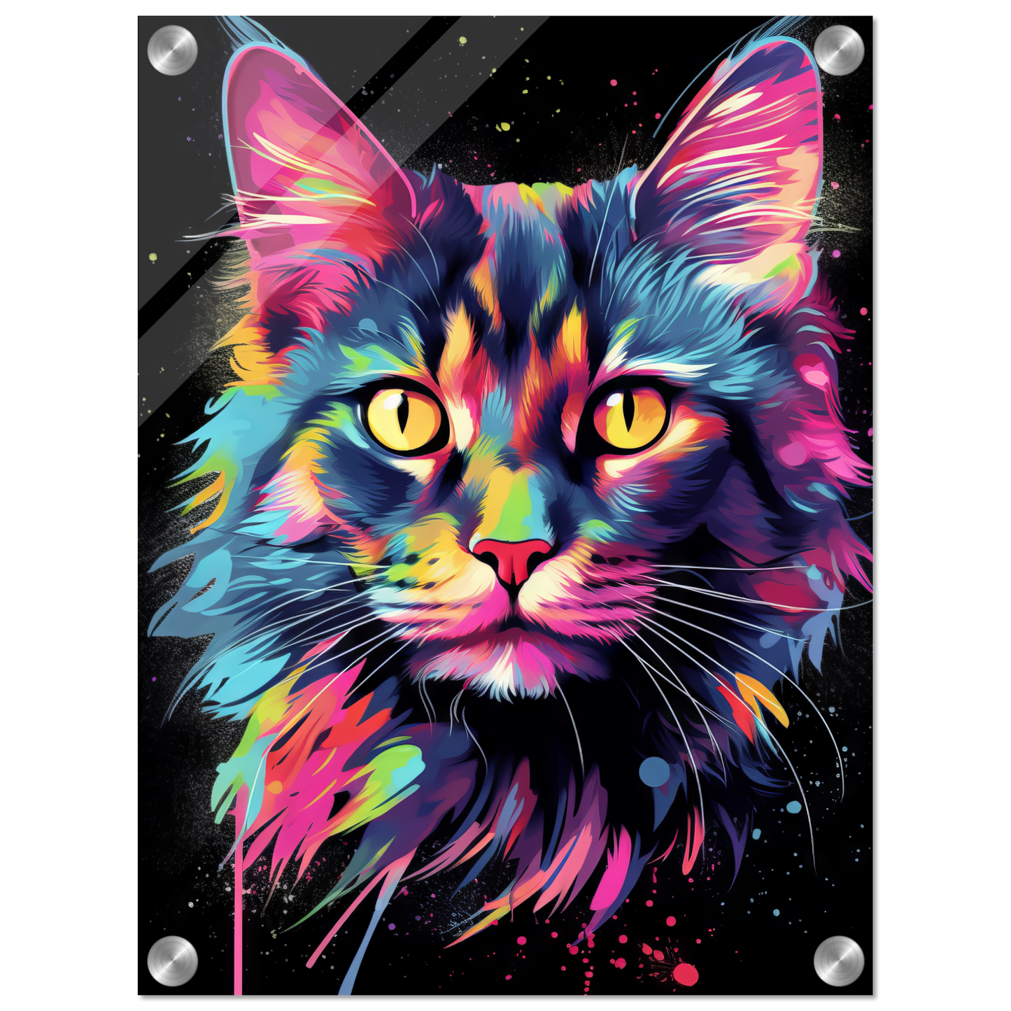 Cat Maine Coon Pop Art (CAT50)