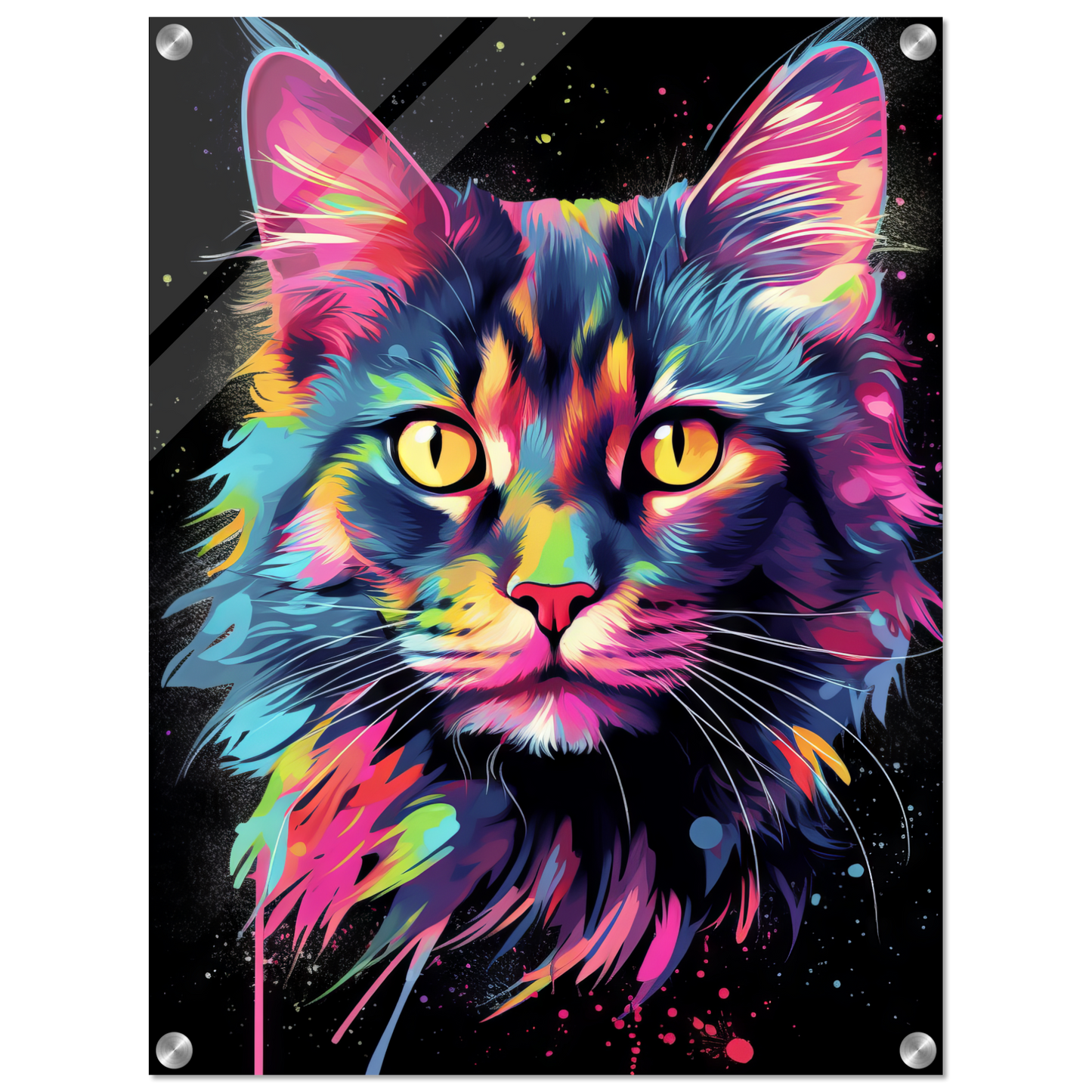 Cat Maine Coon Pop Art (CAT50)