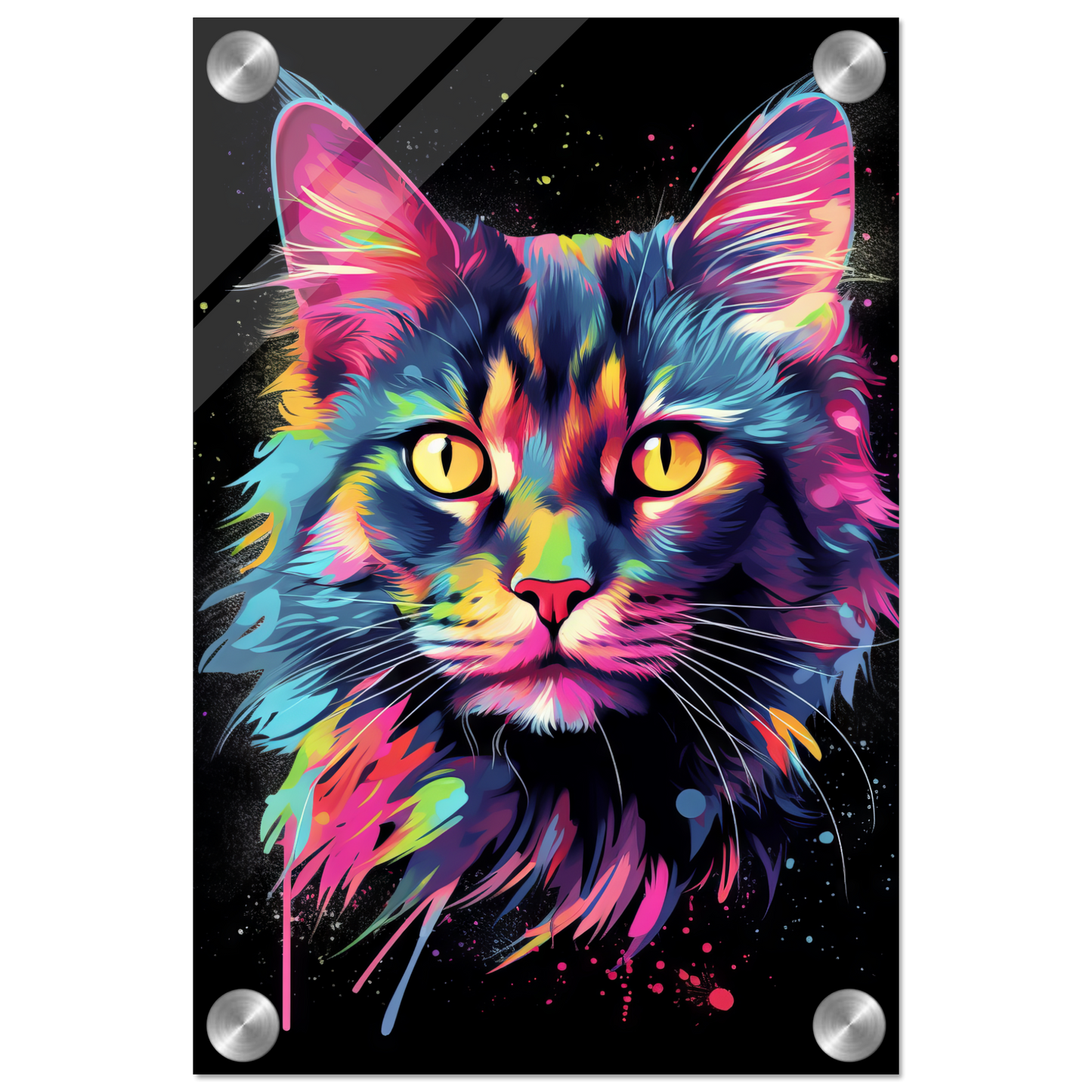 Cat Maine Coon Pop Art (CAT50)