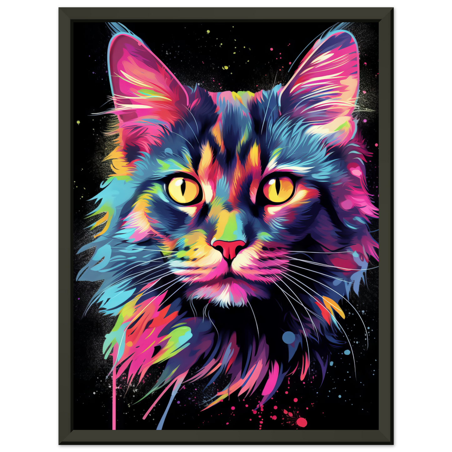 Cat Maine Coon Pop Art (CAT50)