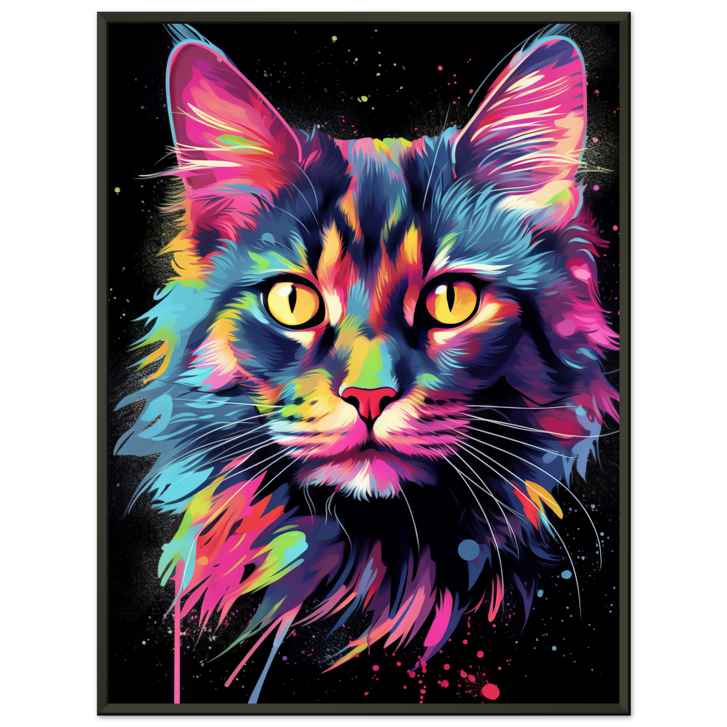 Cat Maine Coon Pop Art (CAT50)