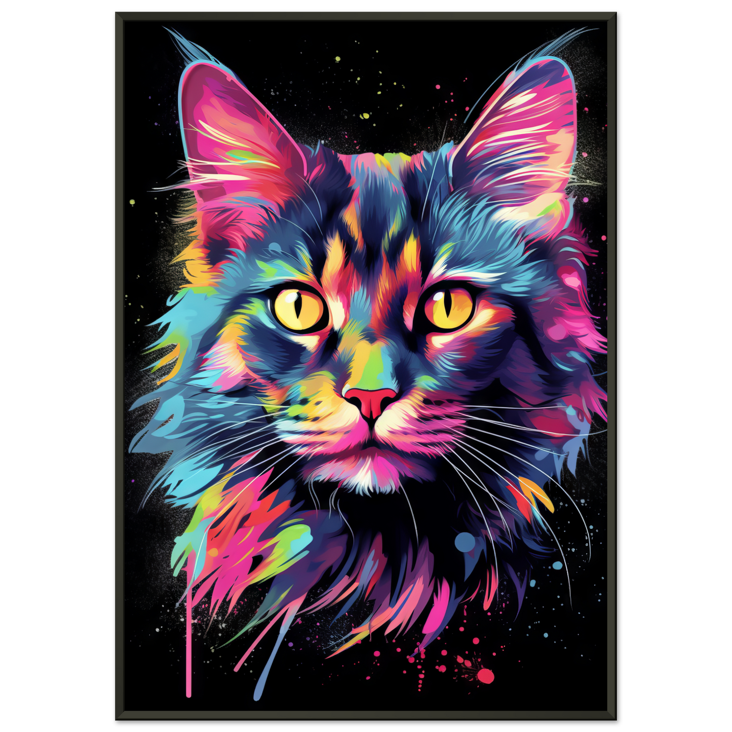 Cat Maine Coon Pop Art (CAT50)