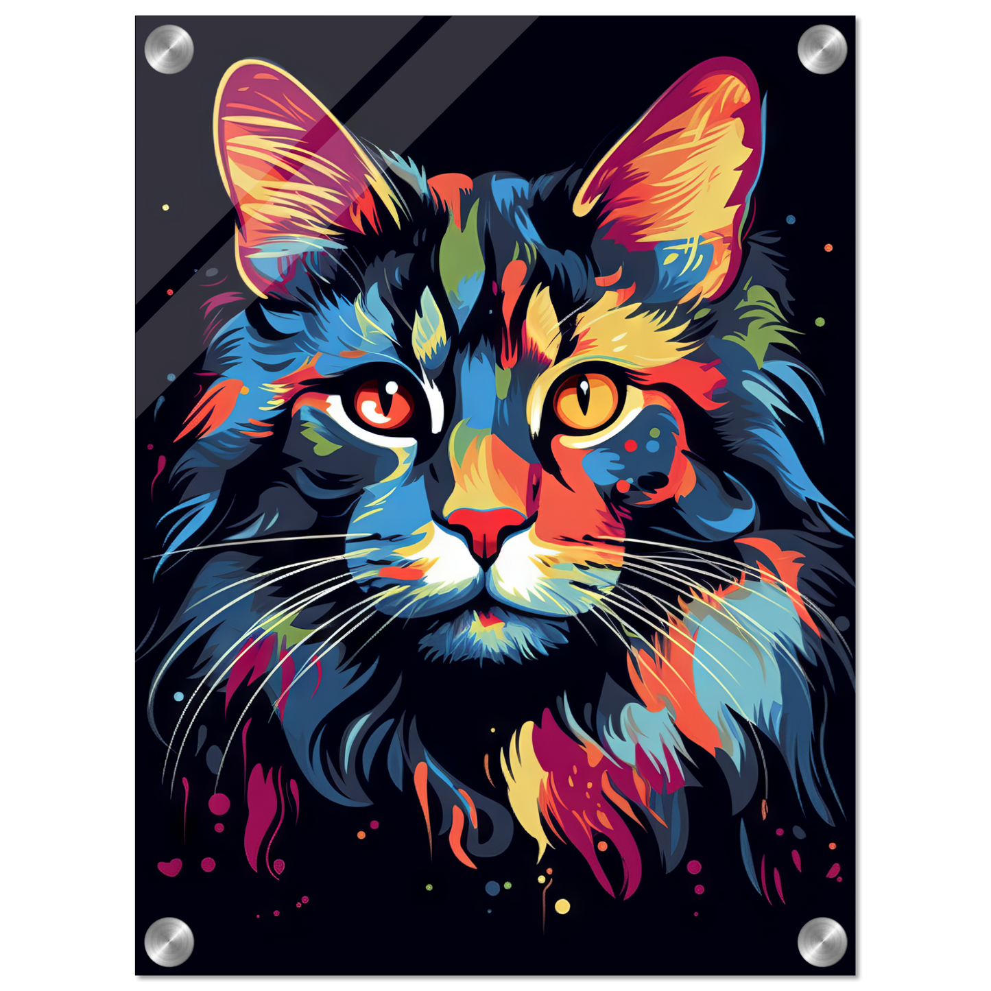 Cat Maine Coon Pop Art (CAT51)