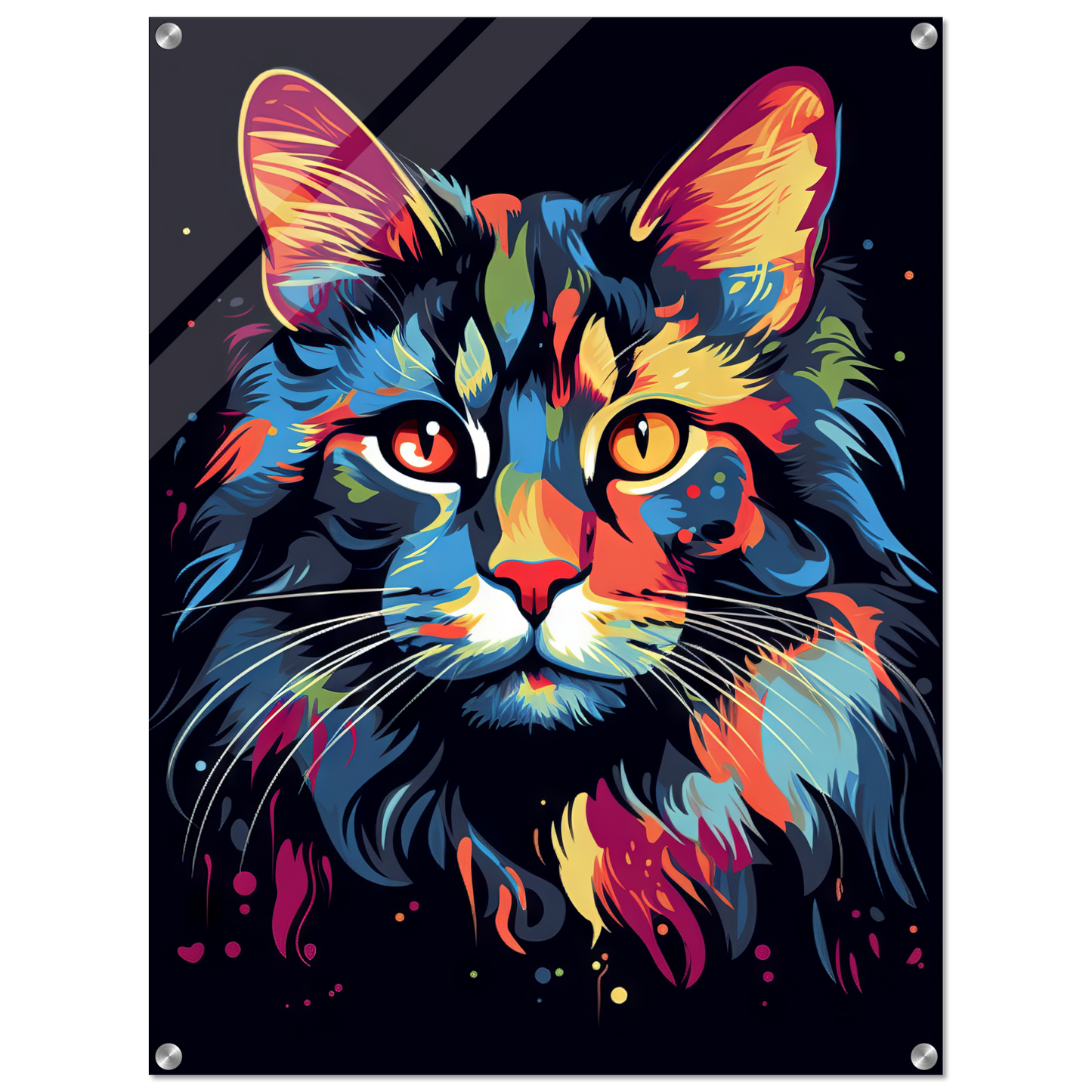 Cat Maine Coon Pop Art (CAT51)