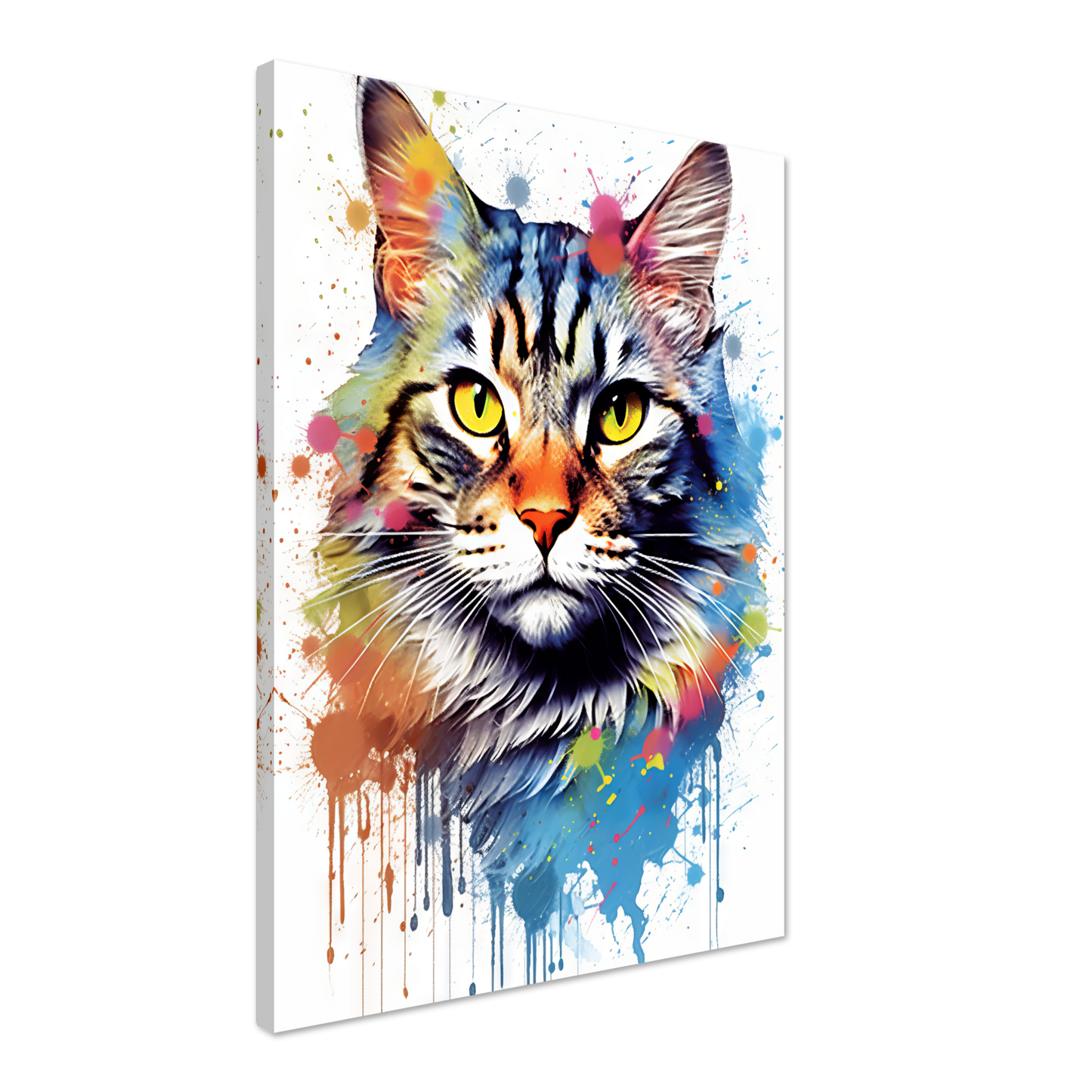 Katze Maine Coon Pop-Art (CAT53)