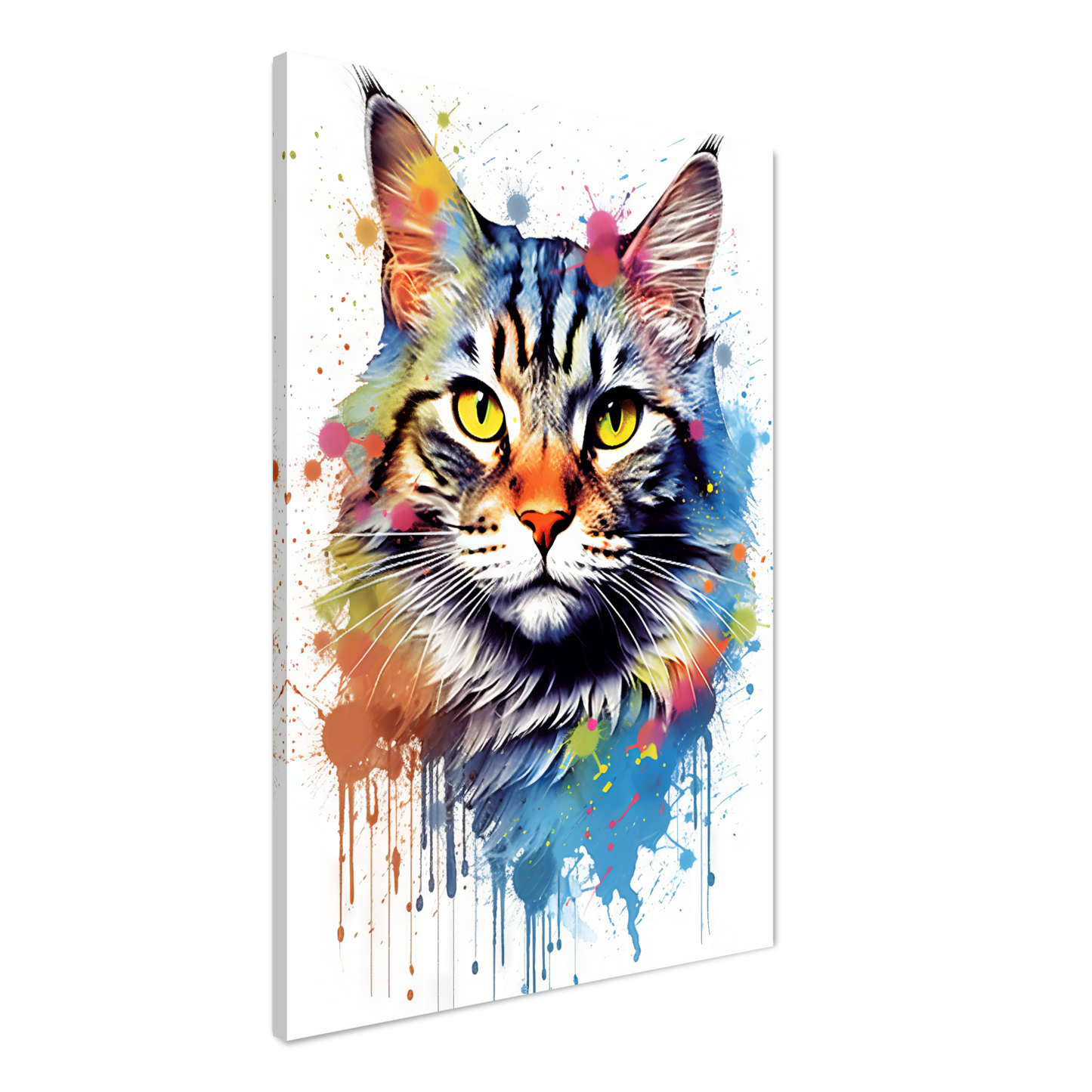 Katze Maine Coon Pop-Art (CAT53)