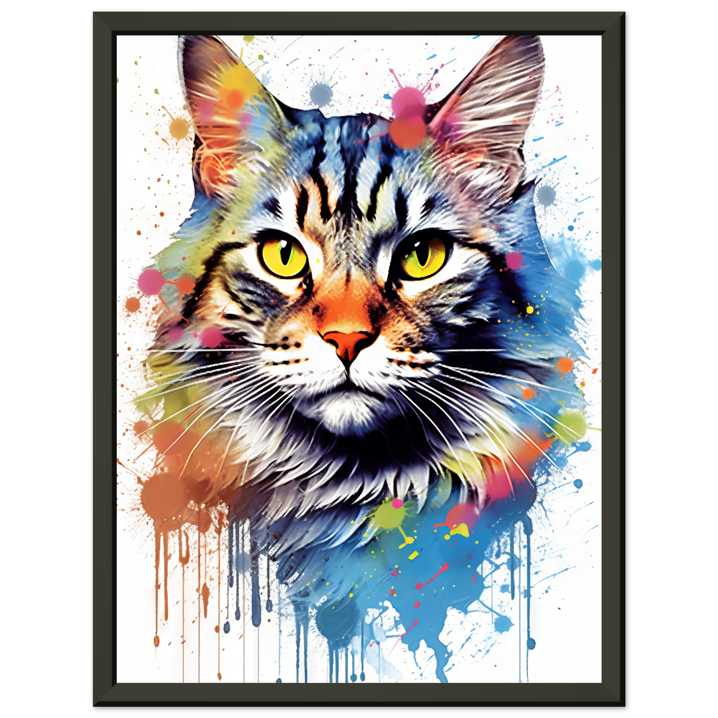 Katze Maine Coon Pop-Art (CAT53)