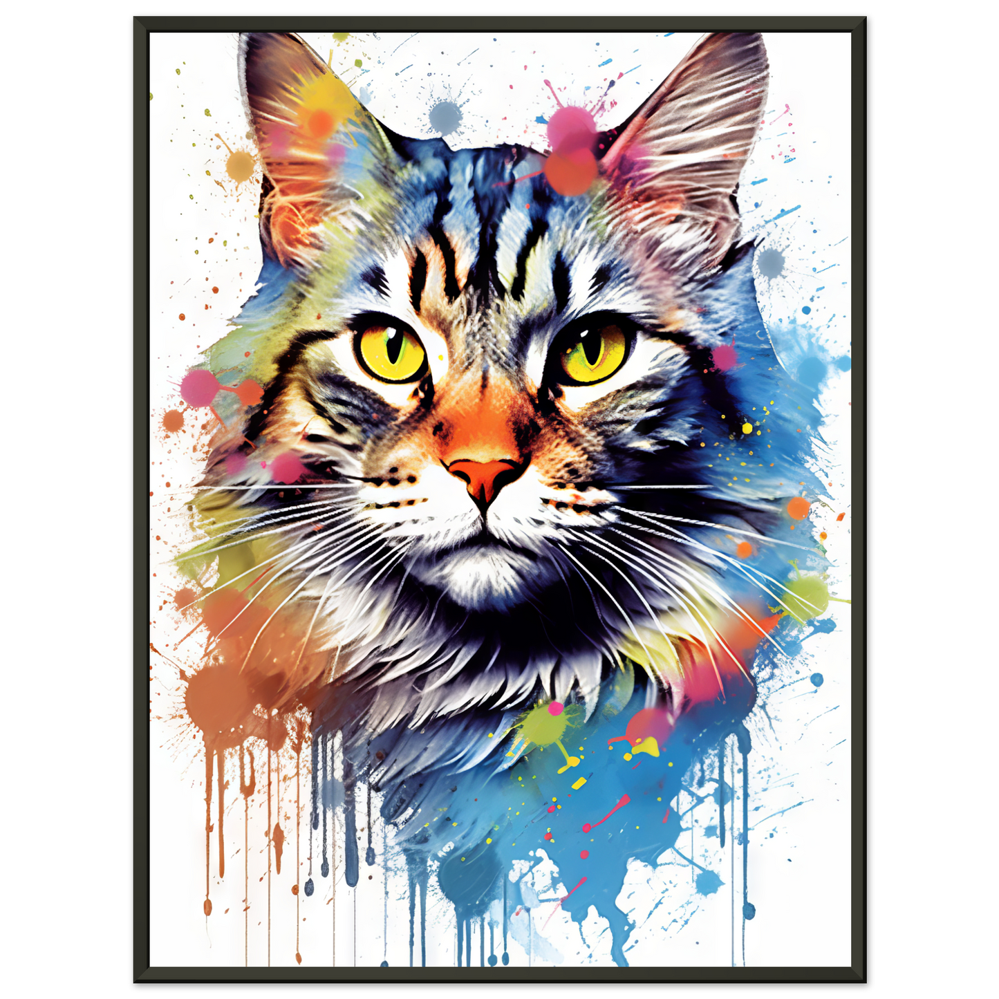 Katze Maine Coon Pop-Art (CAT53)
