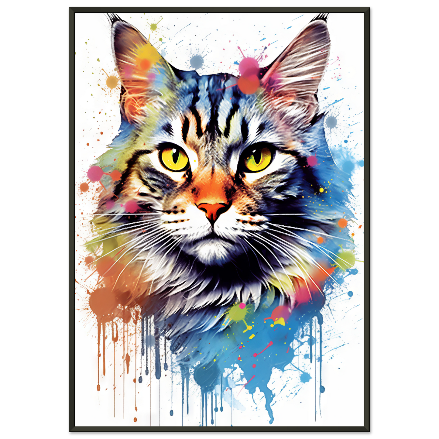 Katze Maine Coon Pop-Art (CAT53)