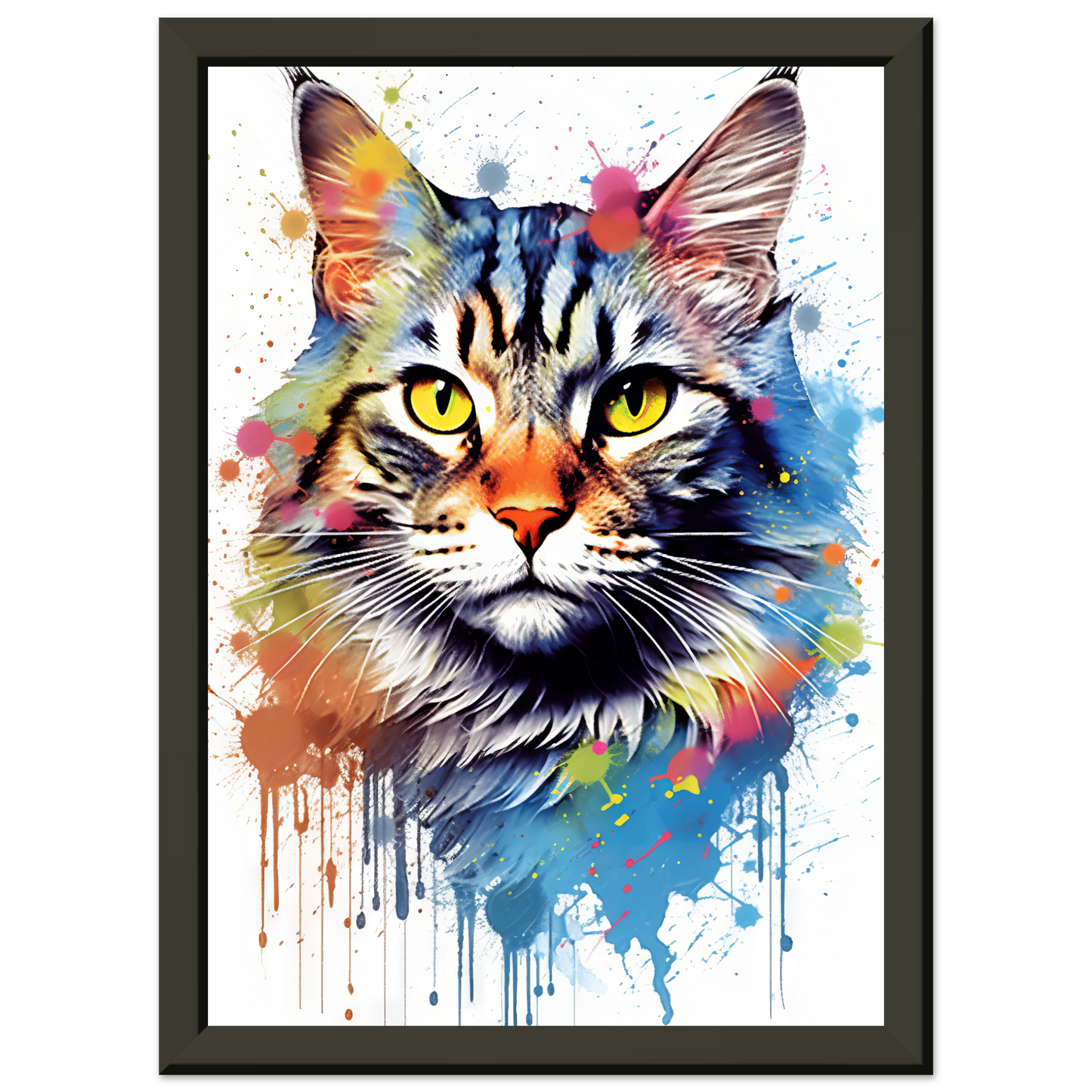 Katze Maine Coon Pop-Art (CAT53)
