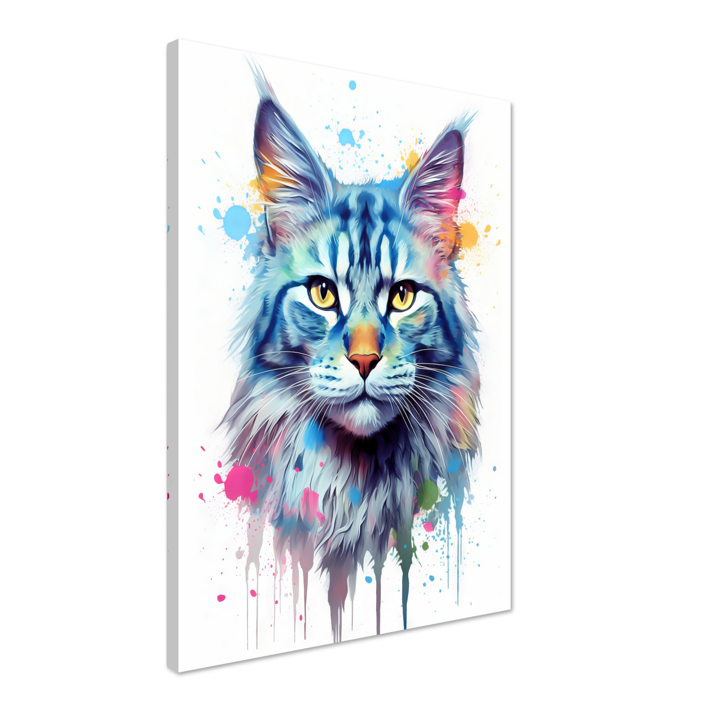 Katze Maine Coon Pop-Art (CAT54)