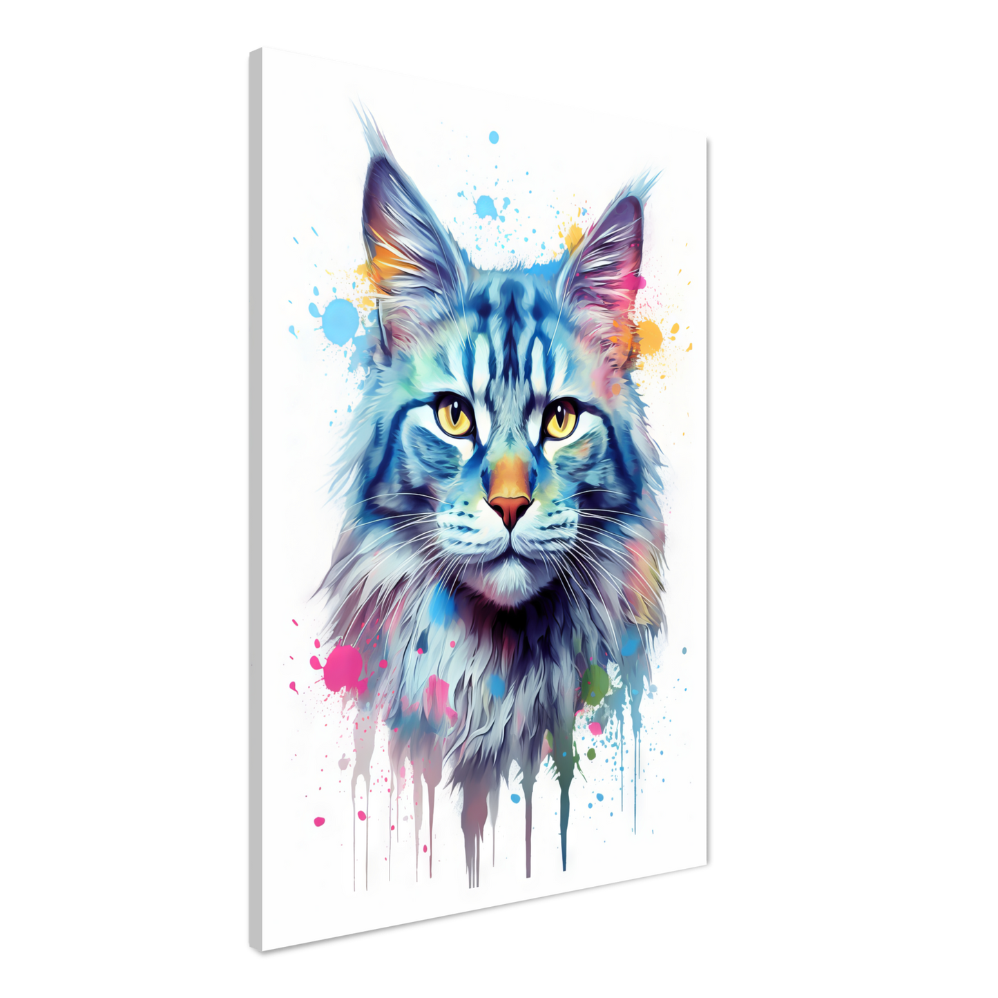 Katze Maine Coon Pop-Art (CAT54)