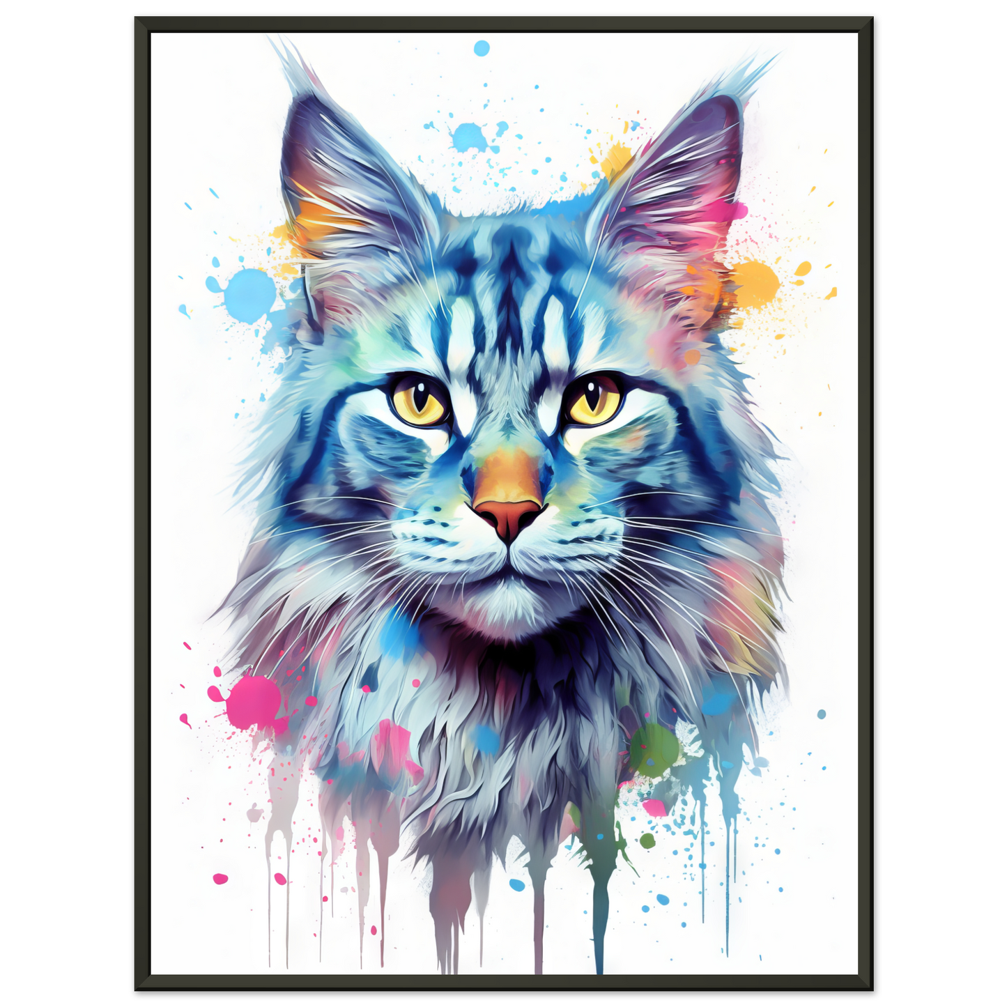 Katze Maine Coon Pop-Art (CAT54)
