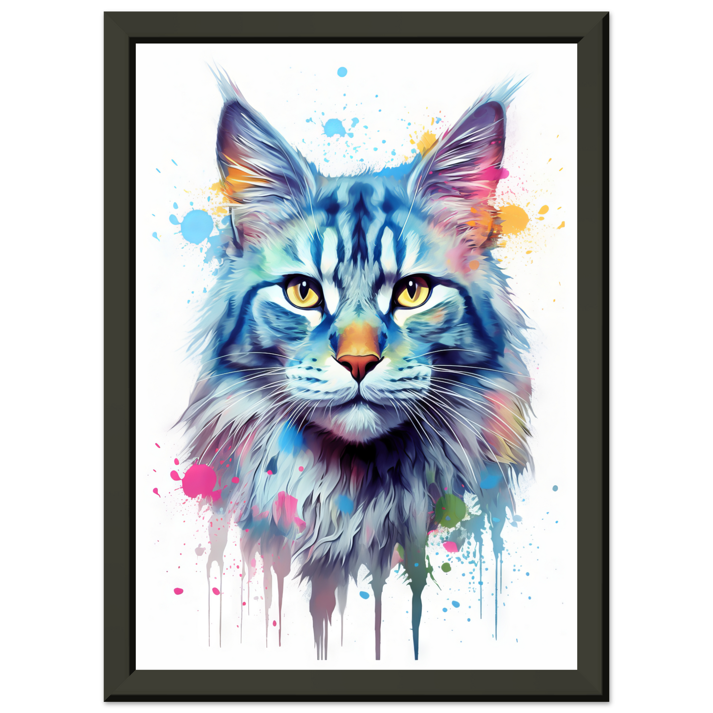 Katze Maine Coon Pop-Art (CAT54)