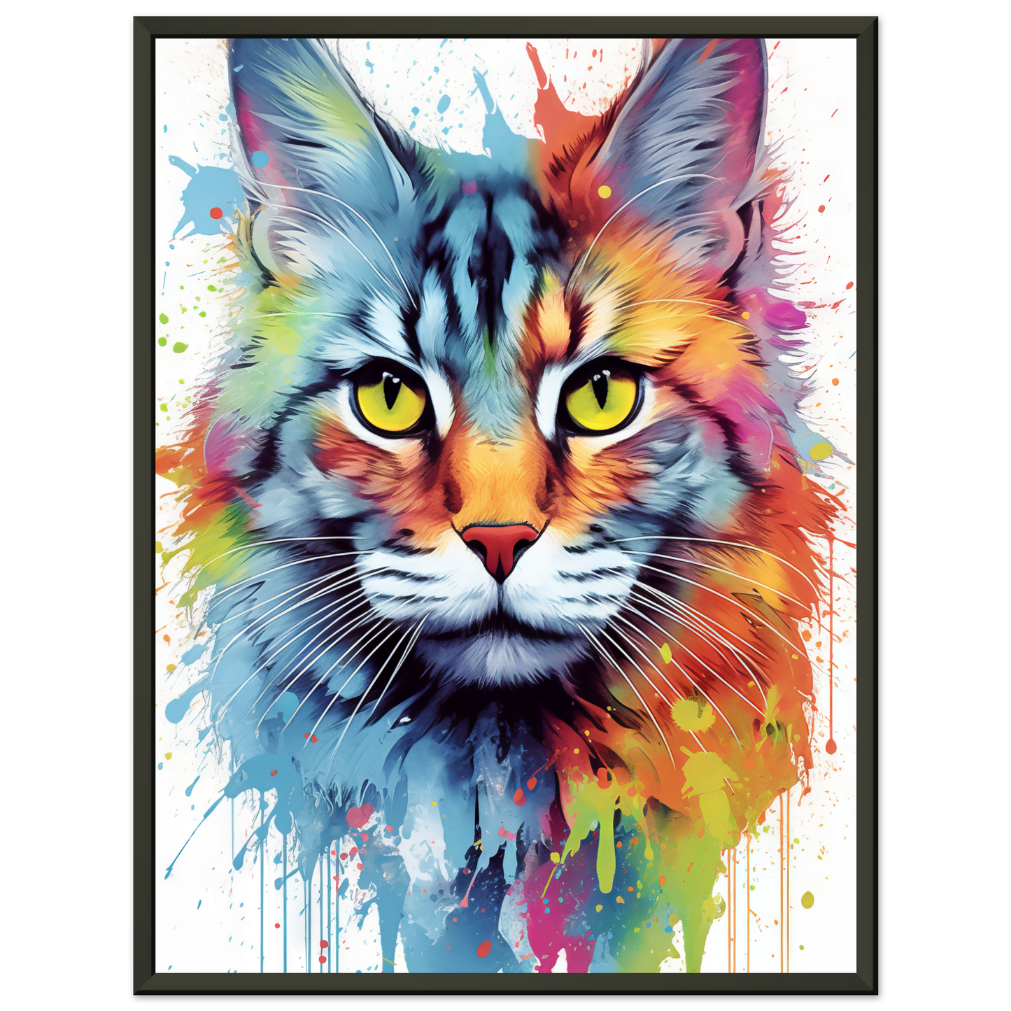 Katze Maine Coon Pop-Art (CAT55)