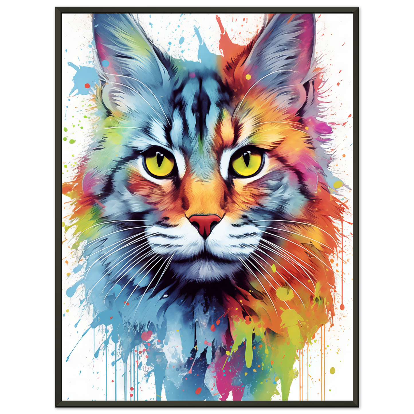 Katze Maine Coon Pop-Art (CAT55)