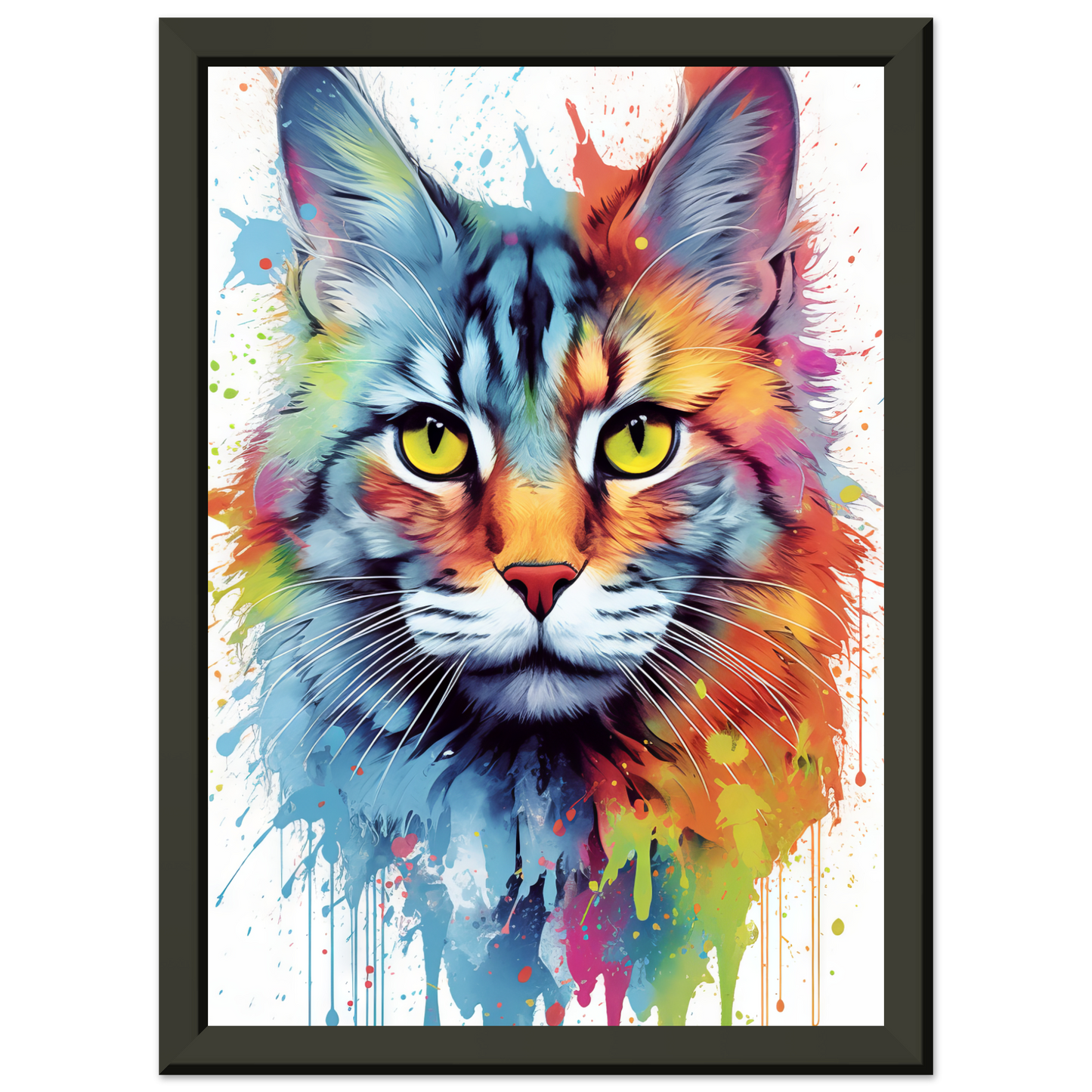 Katze Maine Coon Pop-Art (CAT55)