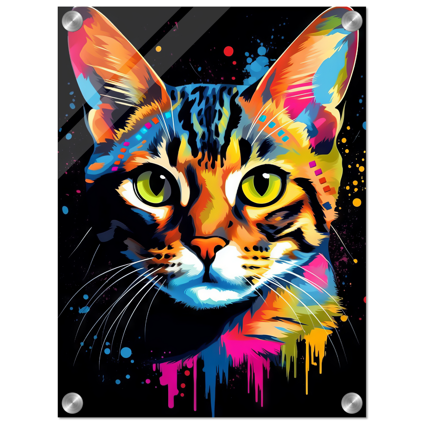 Cat Bengal Pop Art (CAT57)