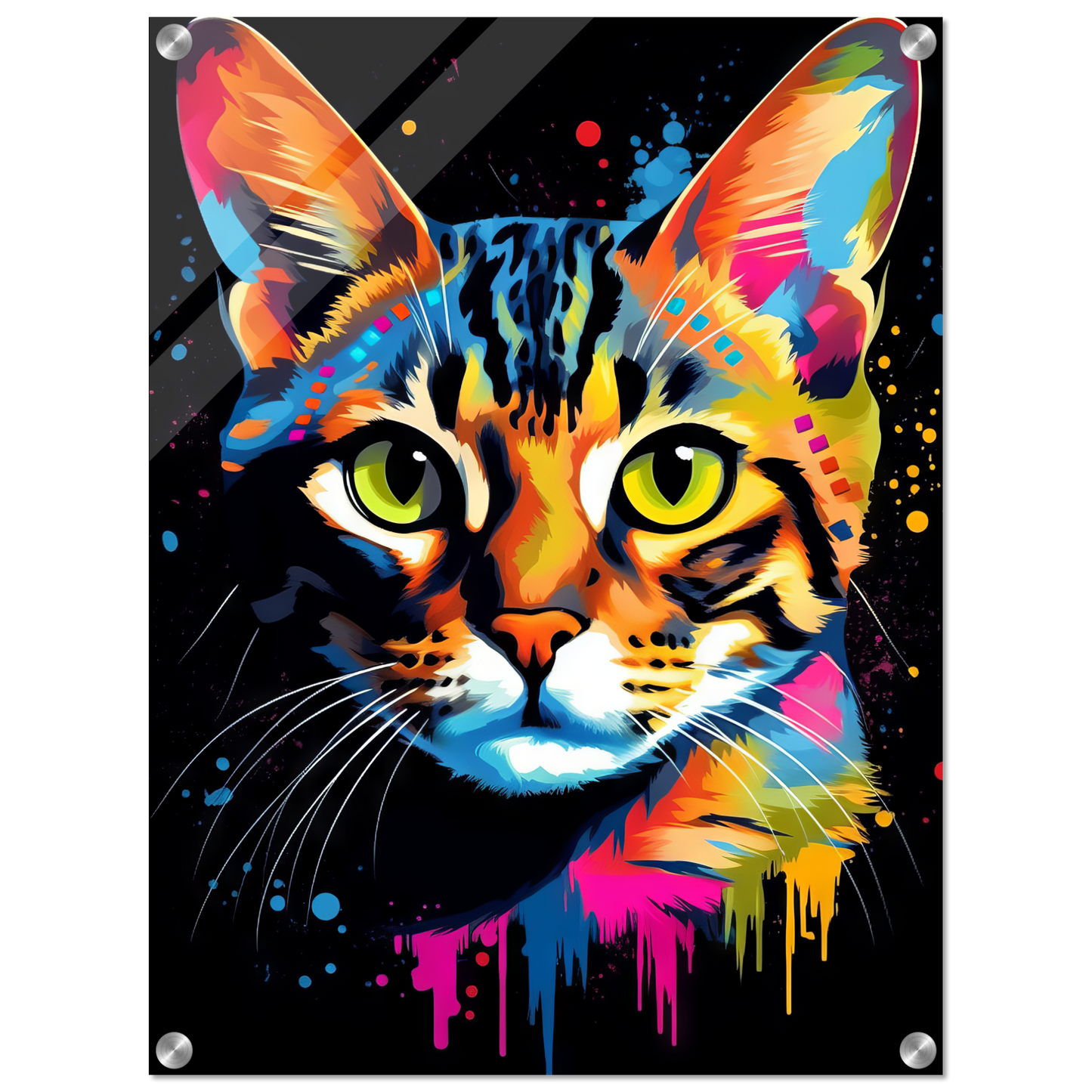Cat Bengal Pop Art (CAT57)