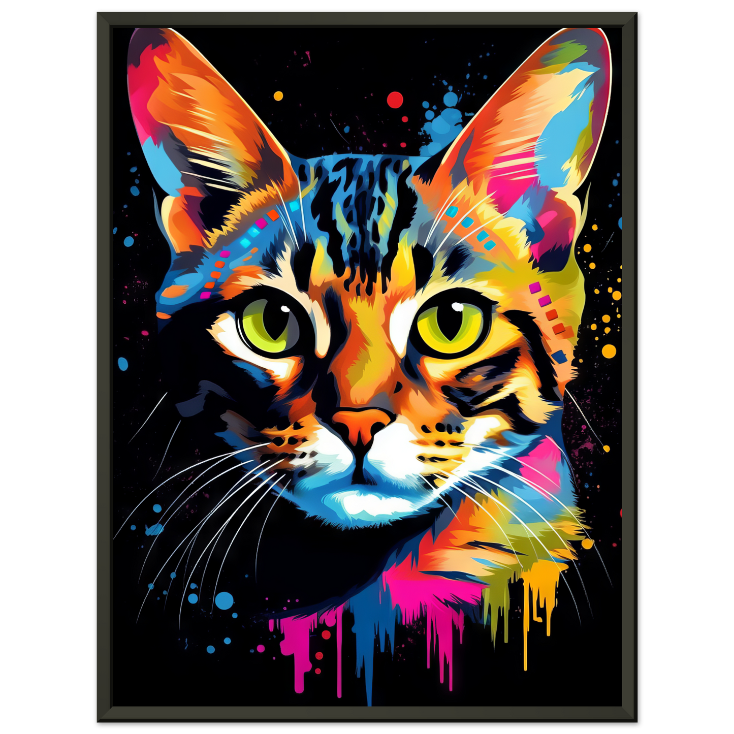 Cat Bengal Pop Art (CAT57)