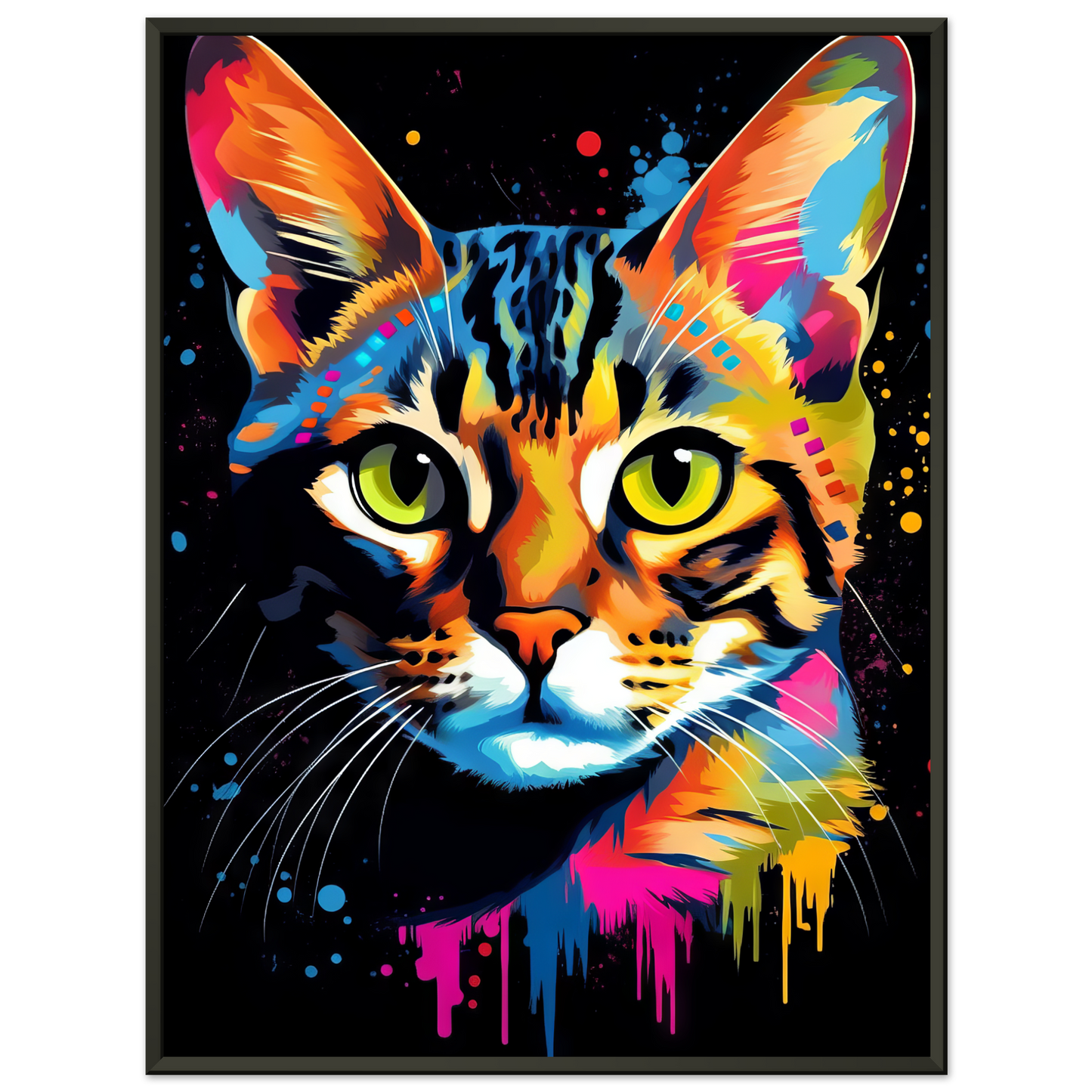 Cat Bengal Pop Art (CAT57)
