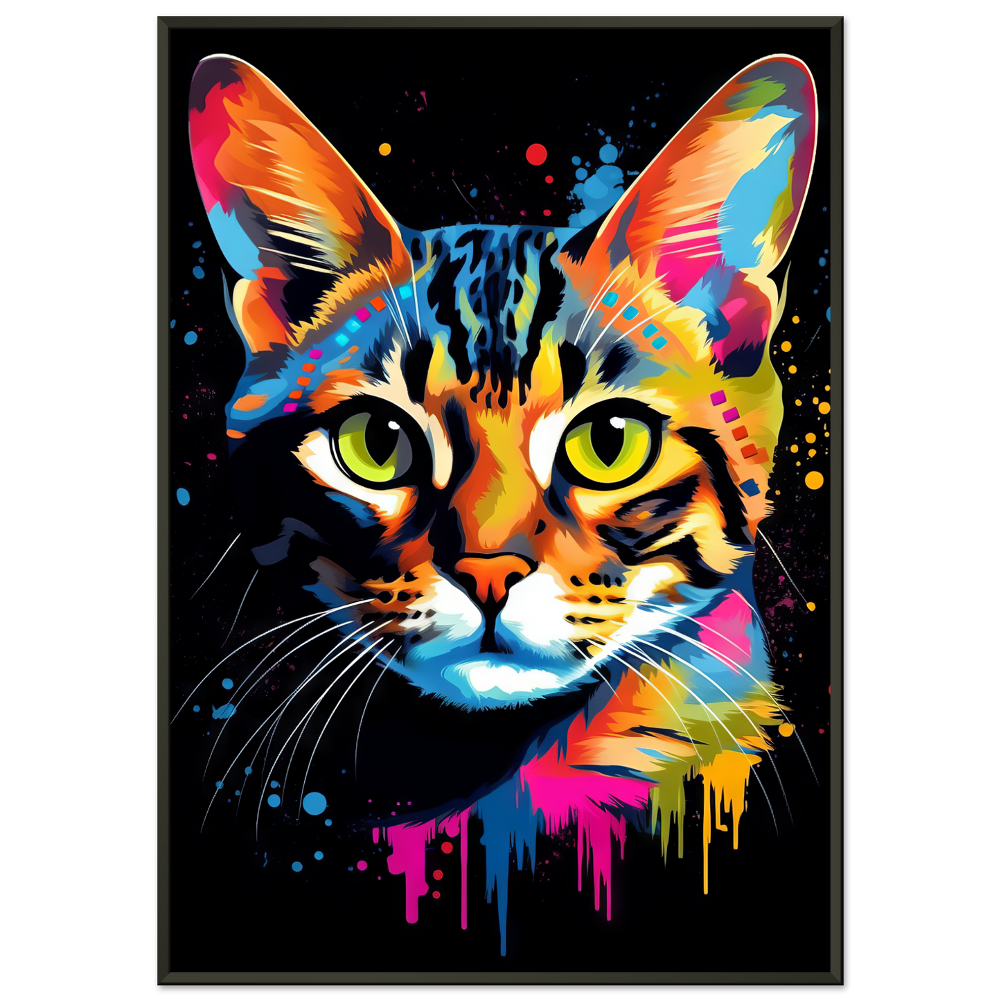 Cat Bengal Pop Art (CAT57)