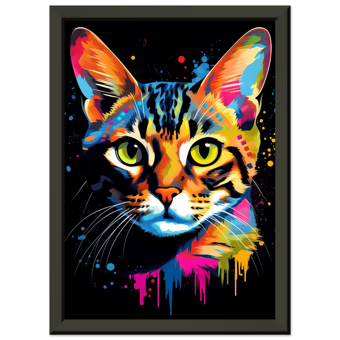 Cat Bengal Pop Art (CAT57)
