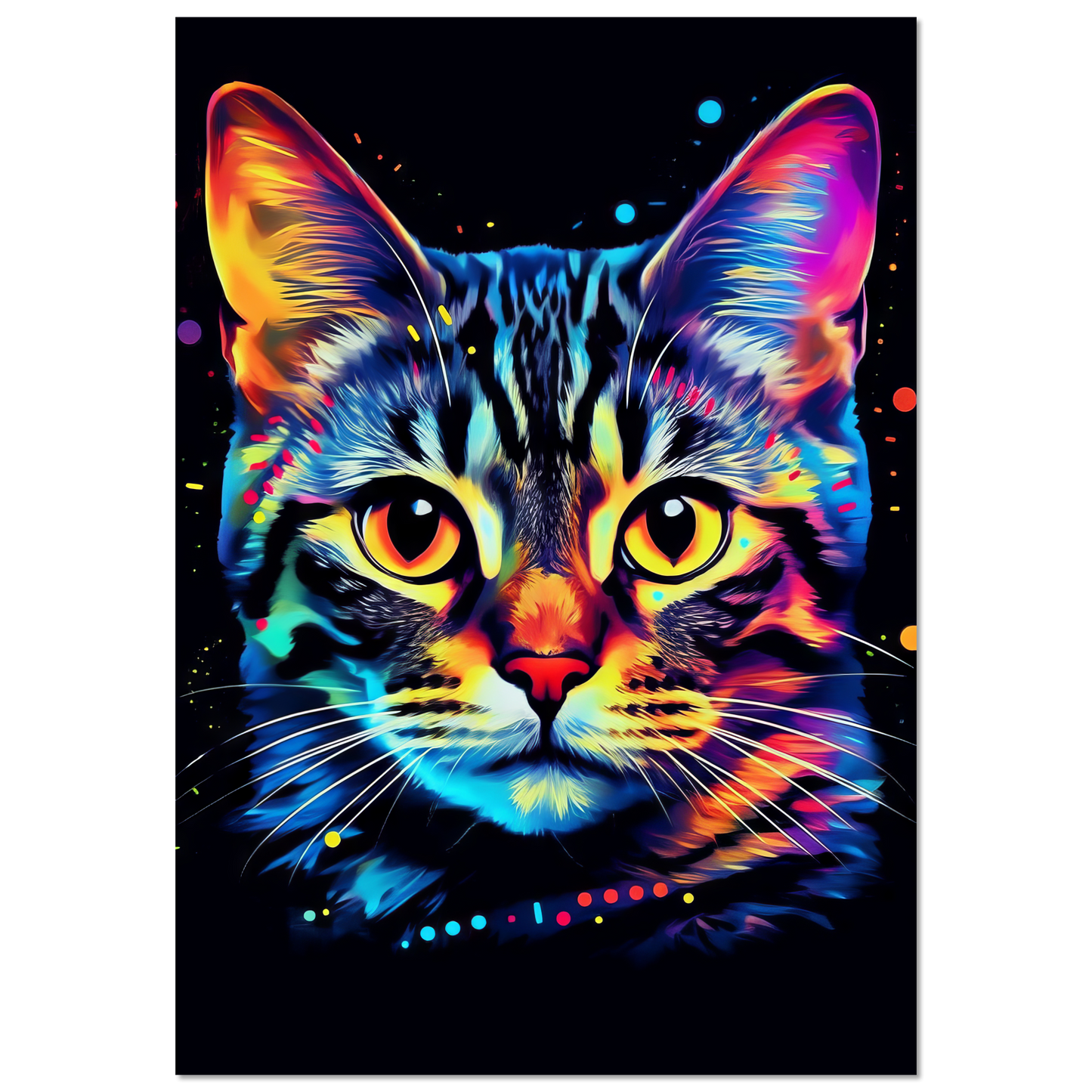 Katze Bengal Pop-Art (CAT58)