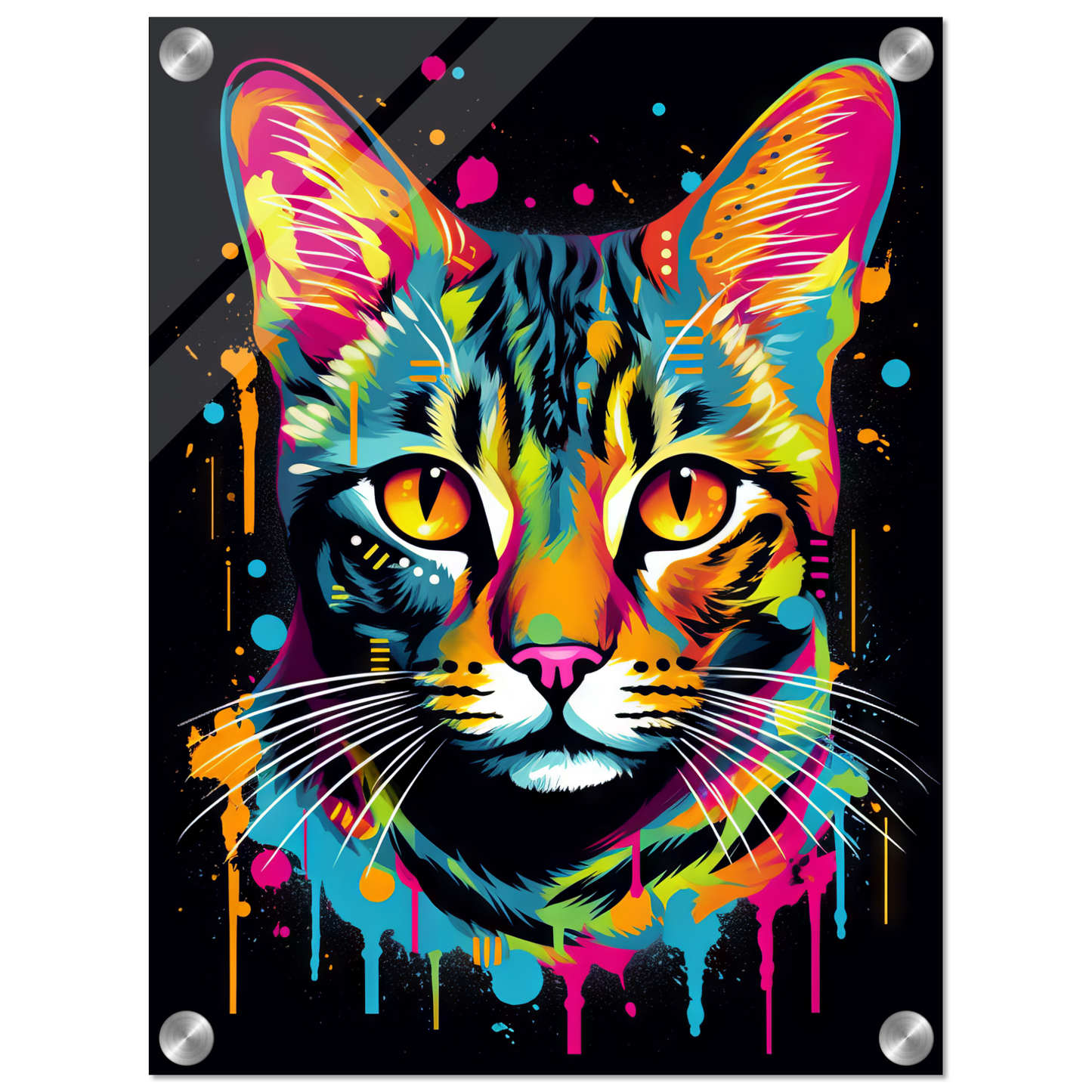 Cat Bengal Pop Art (CAT59)