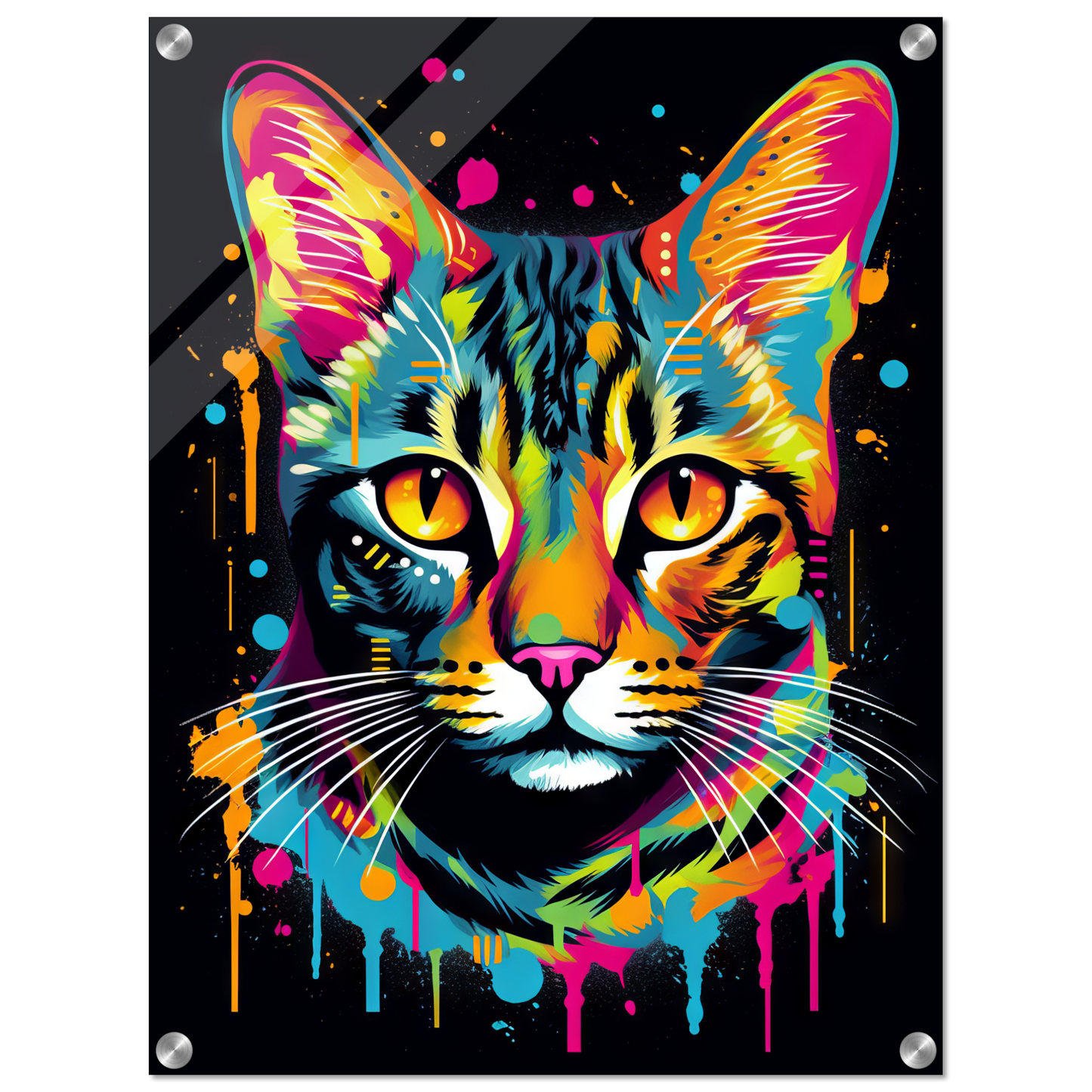 Cat Bengal Pop Art (CAT59)