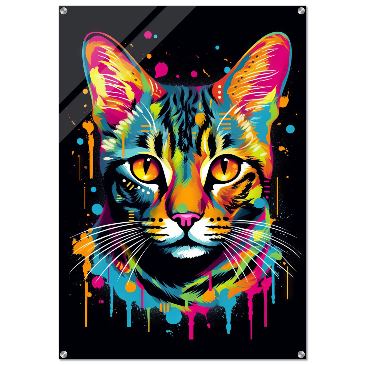 Katze Bengal Pop-Art (CAT59)