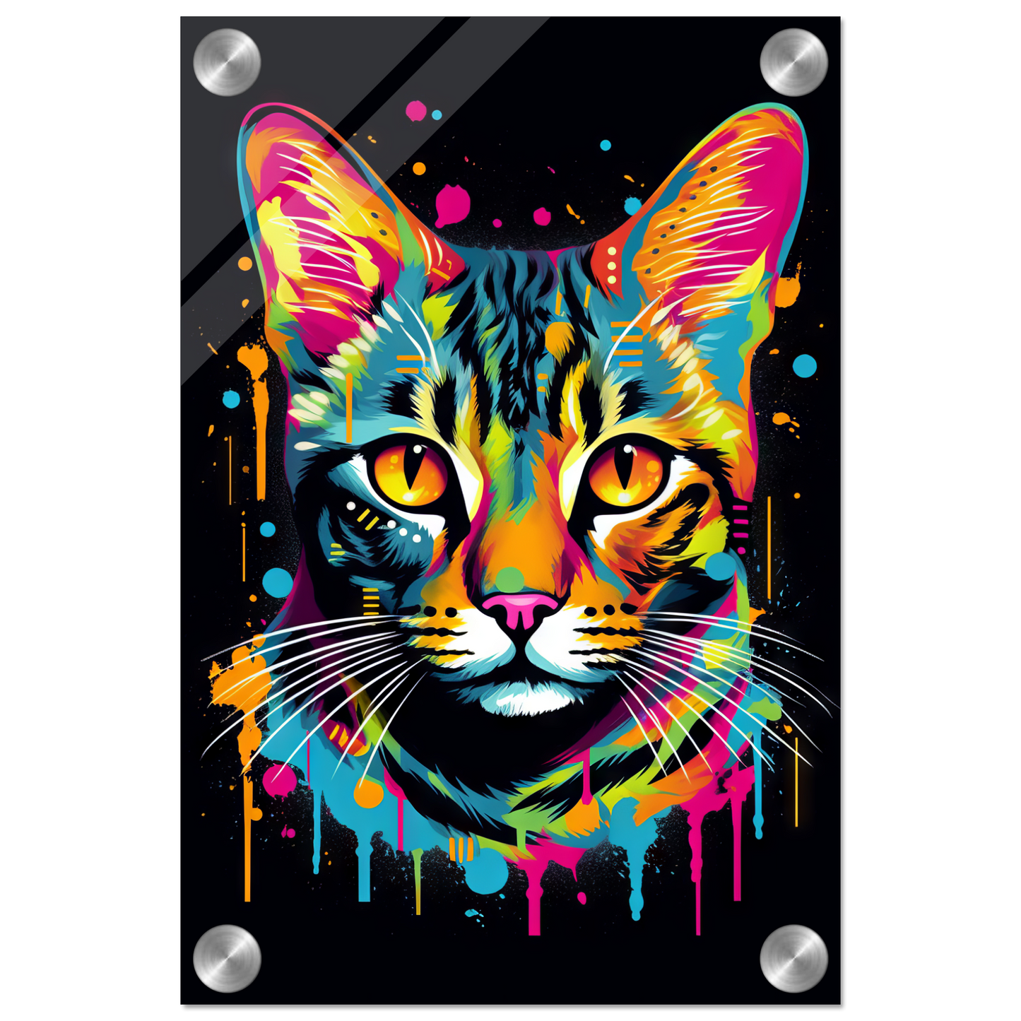 Cat Bengal Pop Art (CAT59)