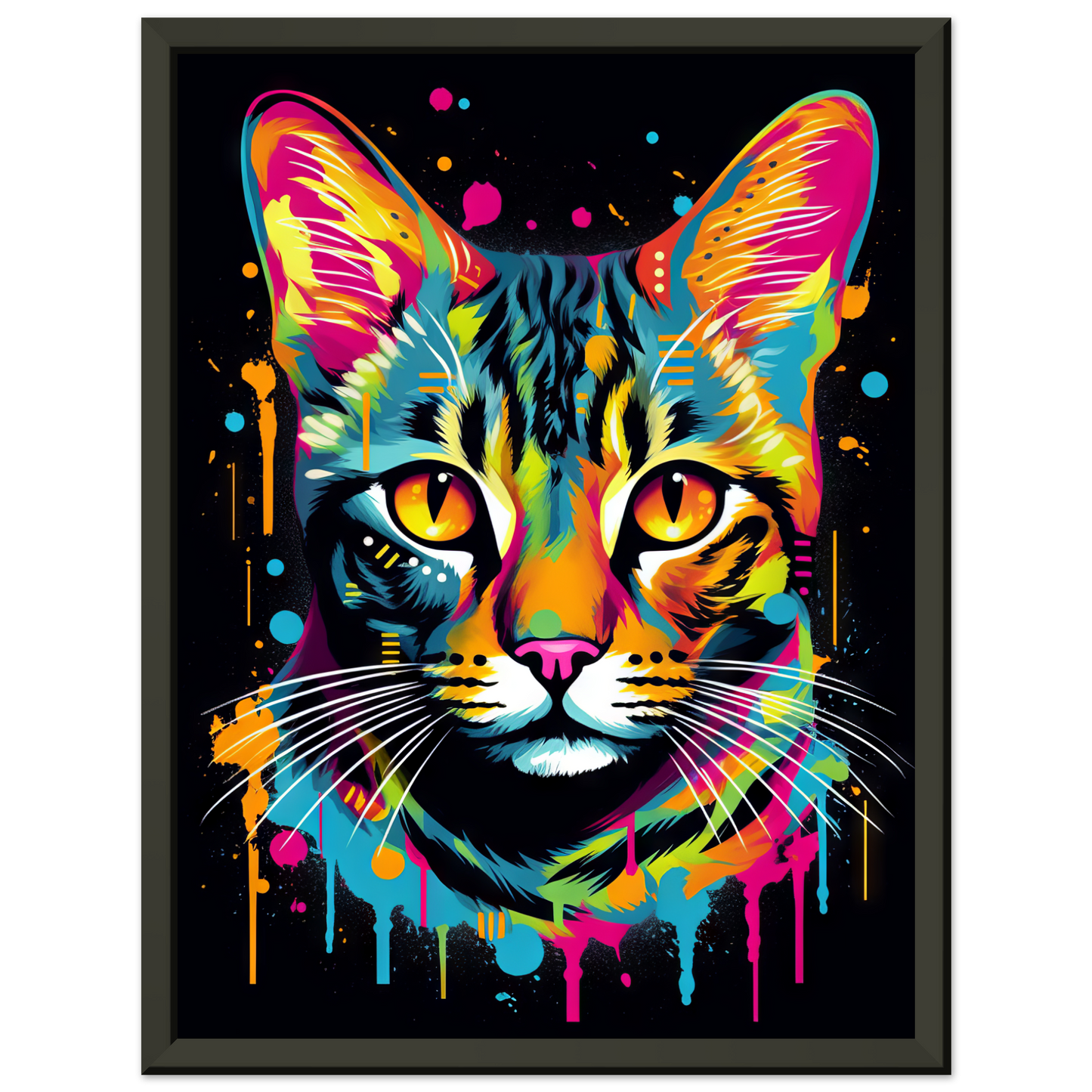 Cat Bengal Pop Art (CAT59)