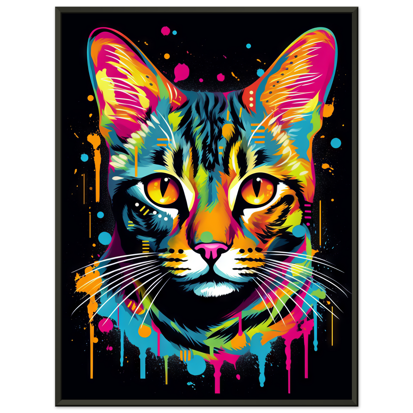 Cat Bengal Pop Art (CAT59)