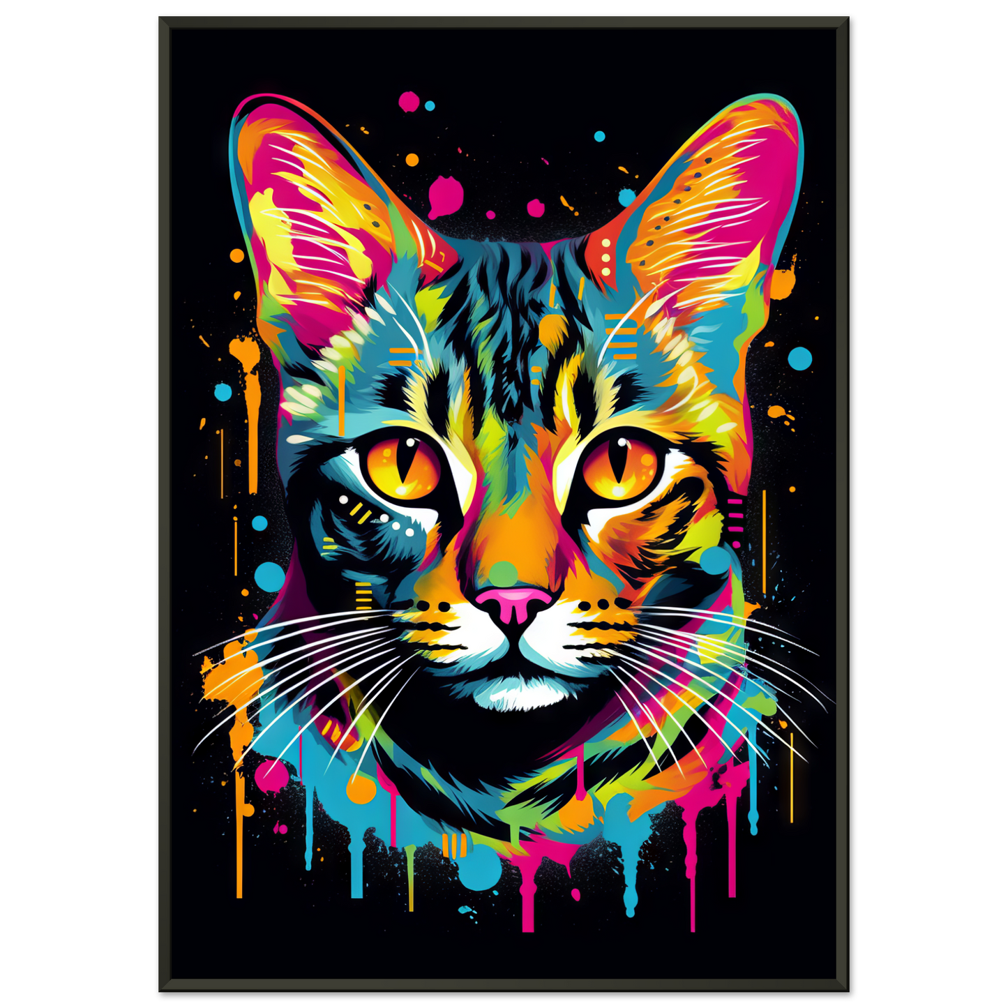 Cat Bengal Pop Art (CAT59)