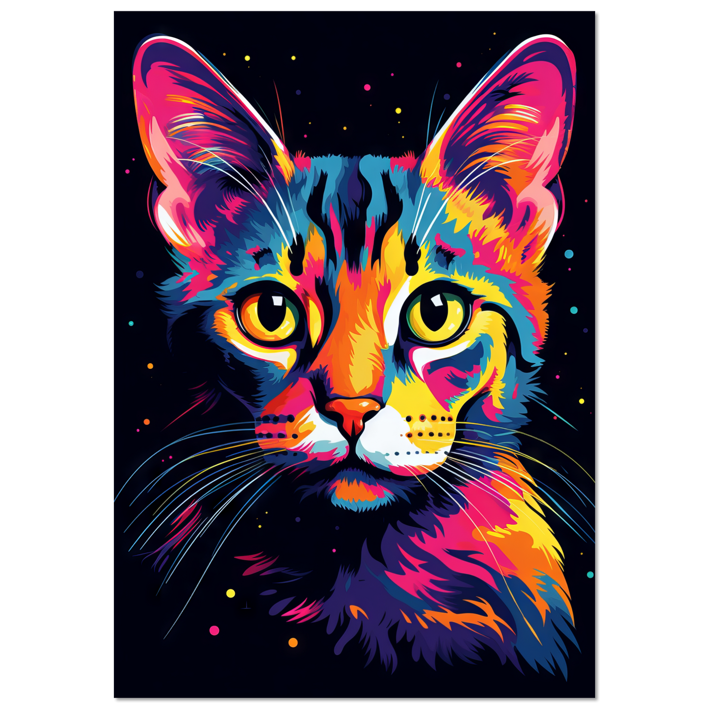 Cat Bengal Pop Art (CAT60)