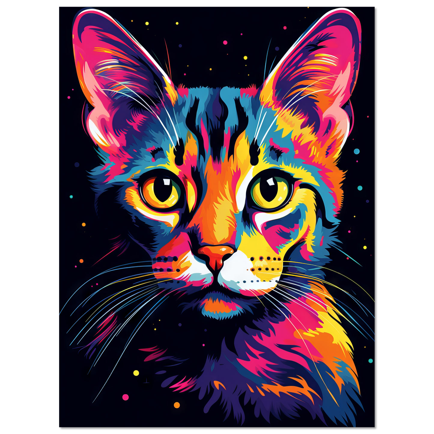 Cat Bengal Pop Art (CAT60)