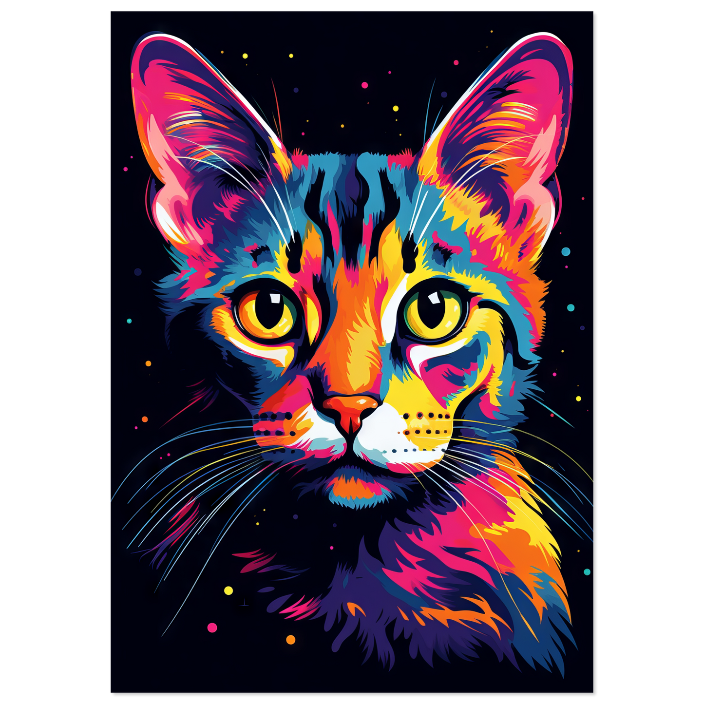 Cat Bengal Pop Art (CAT60)