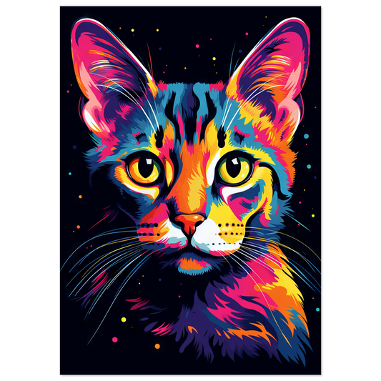 Cat Bengal Pop Art (CAT60)