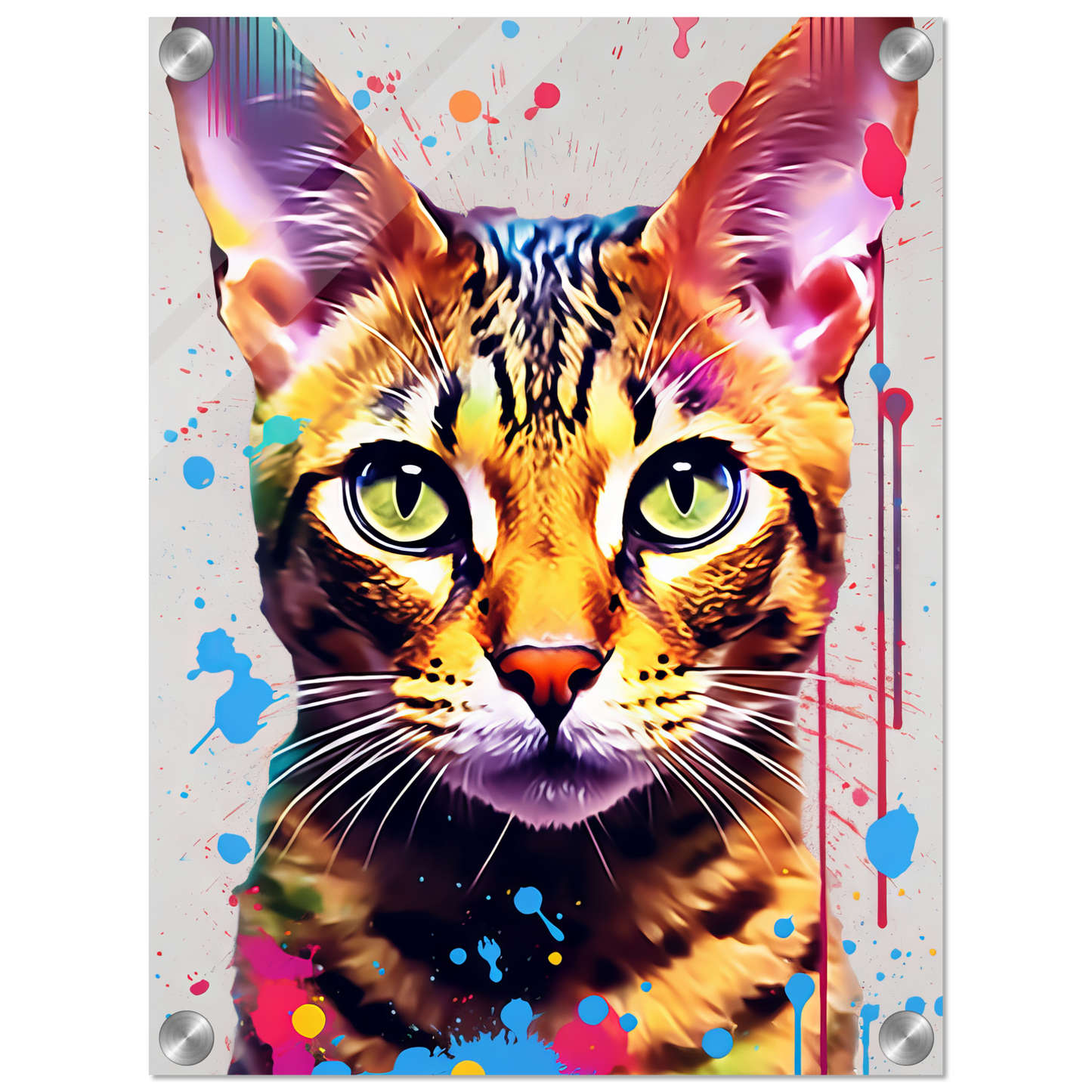 Cat Bengal Pop Art (CAT61)