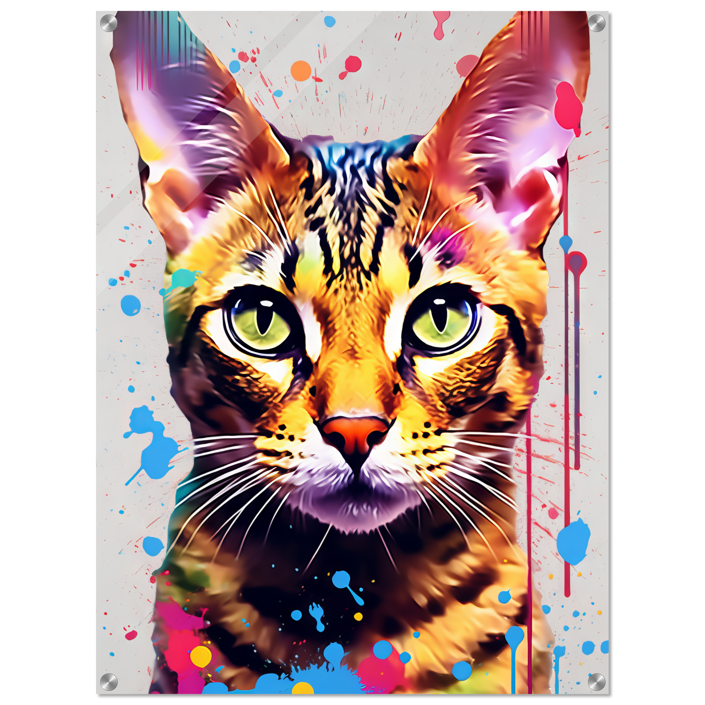 Cat Bengal Pop Art (CAT61)