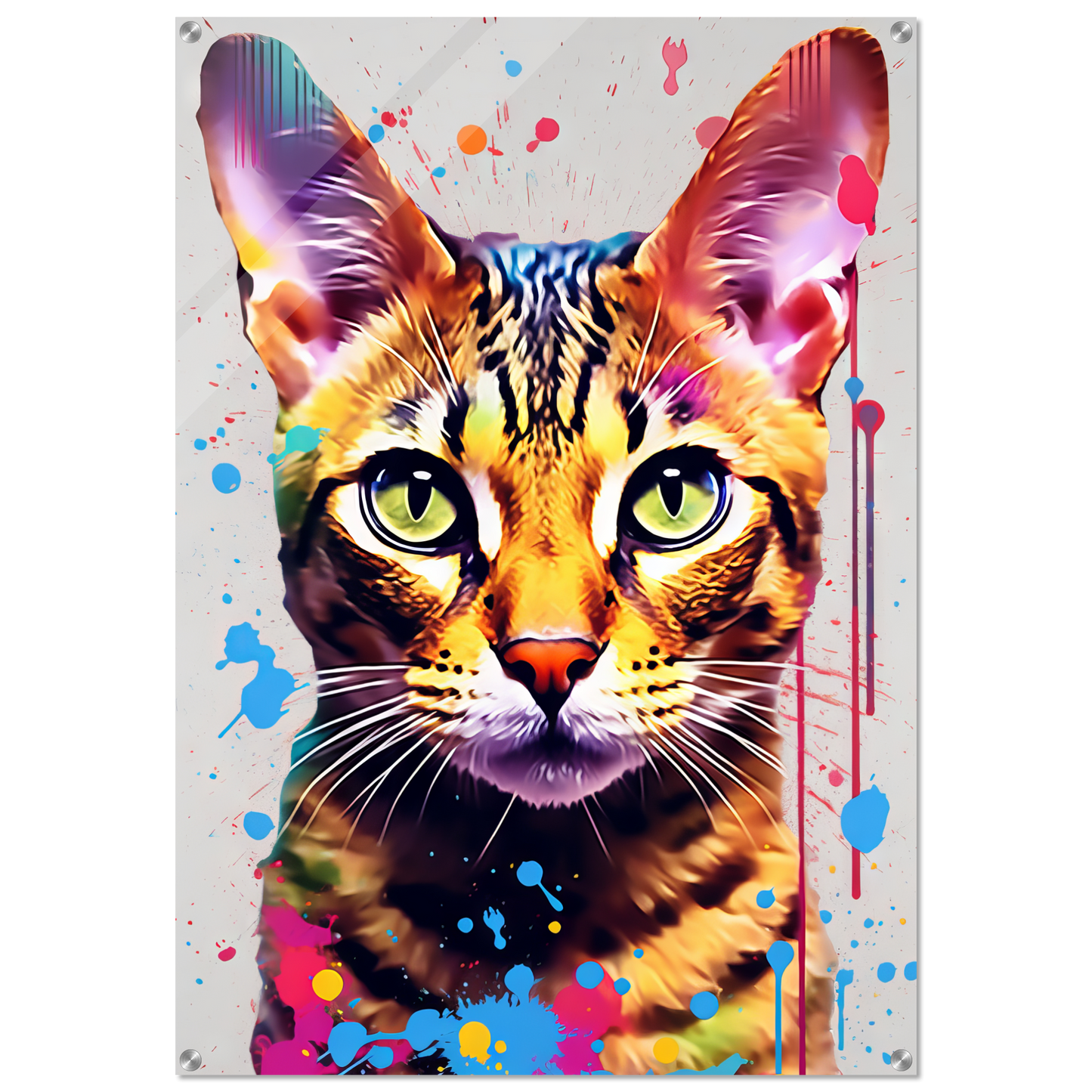Cat Bengal Pop Art (CAT61)