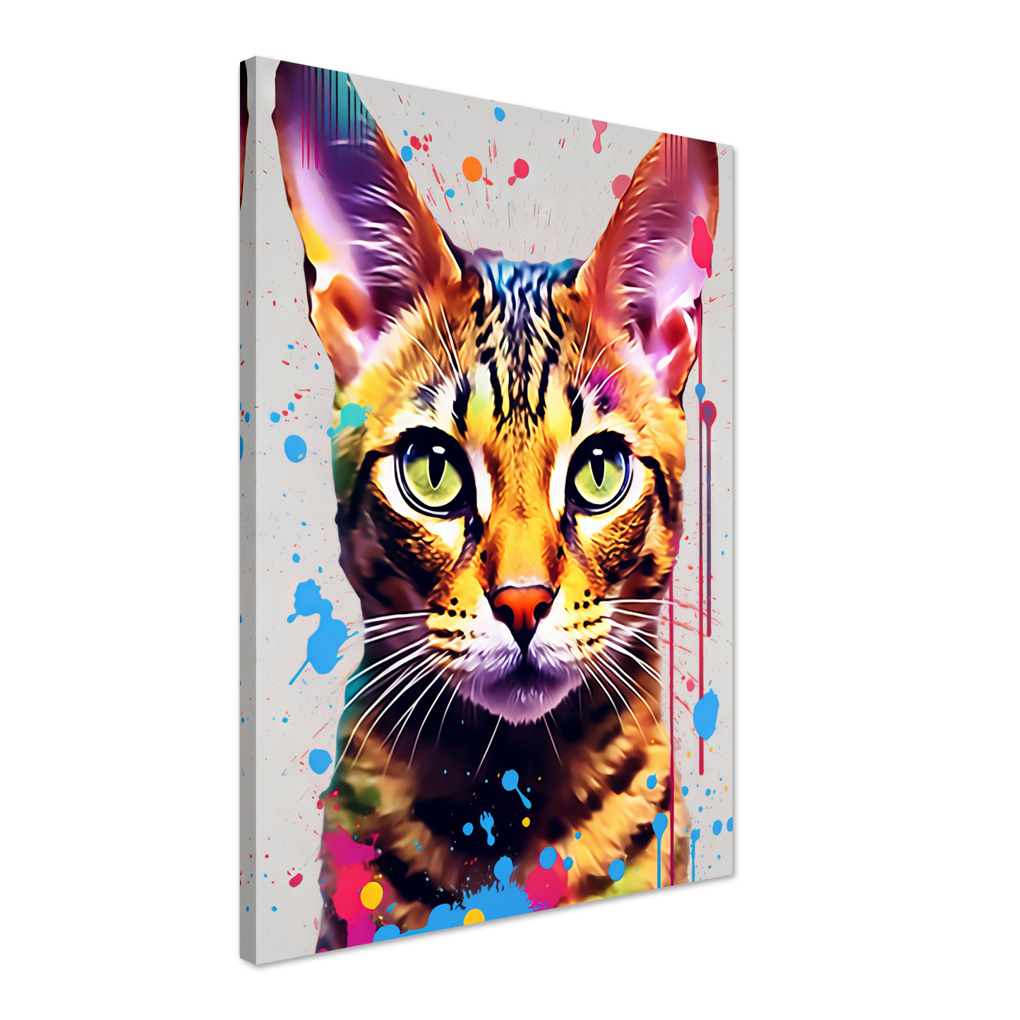 Katze Bengal Pop-Art (CAT61)