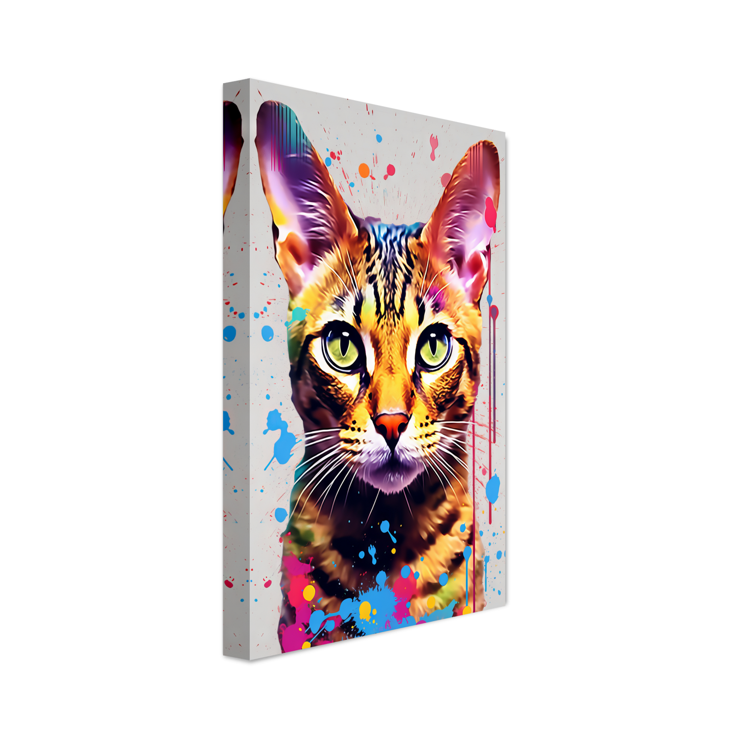 Cat Bengal Pop Art (CAT61)