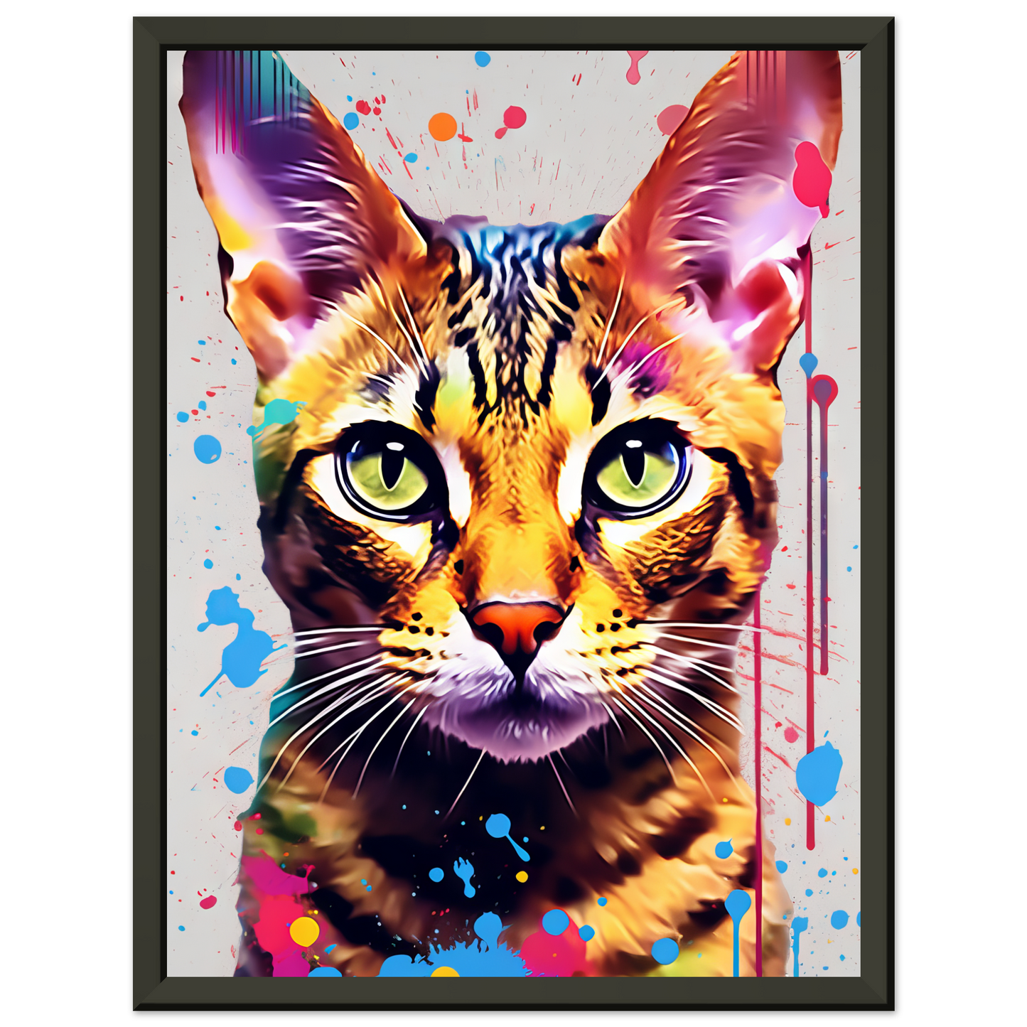 Cat Bengal Pop Art (CAT61)