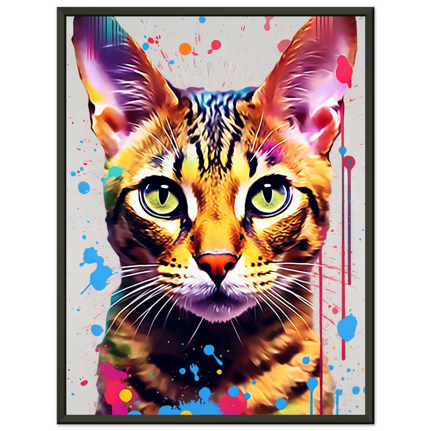Cat Bengal Pop Art (CAT61)