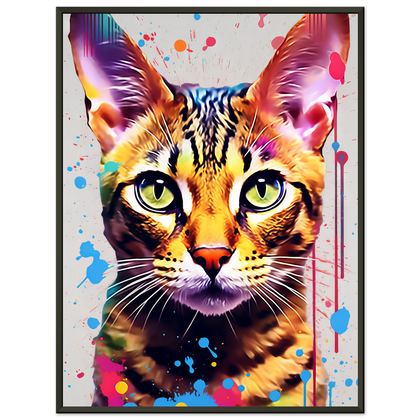 Cat Bengal Pop Art (CAT61)